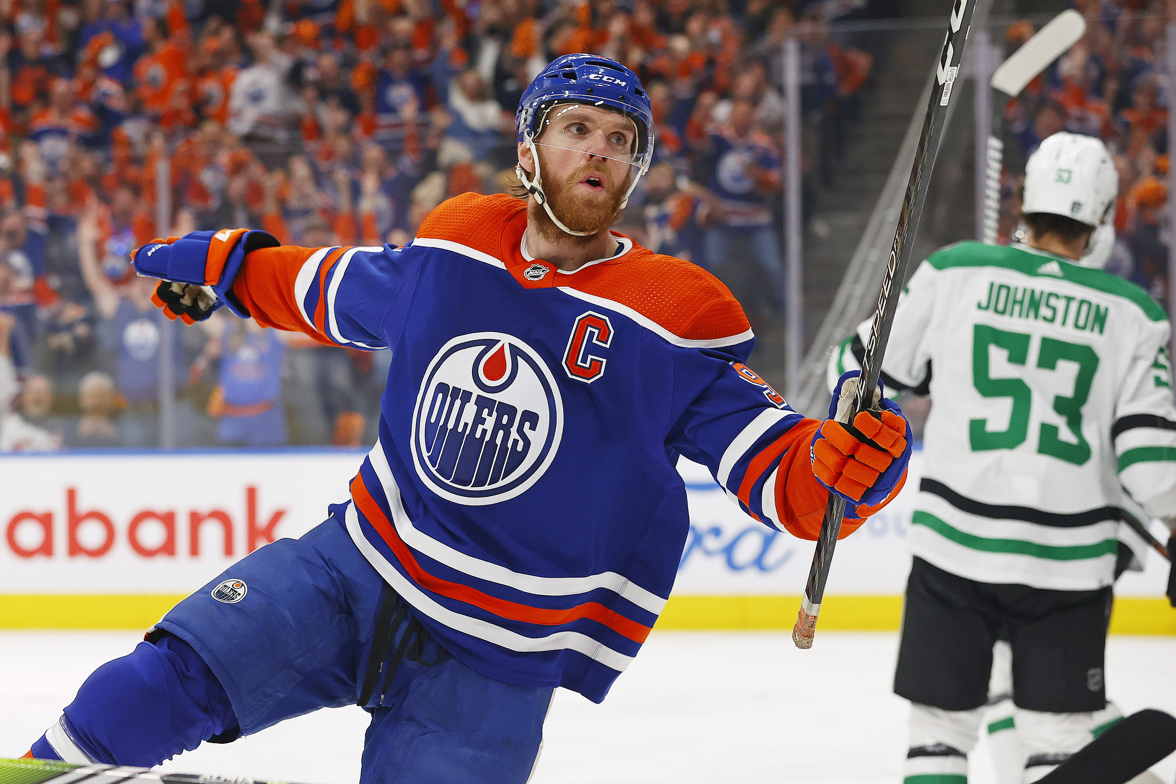 NHL: Stanley Cup Playoffs-Dallas Stars at Edmonton Oilers