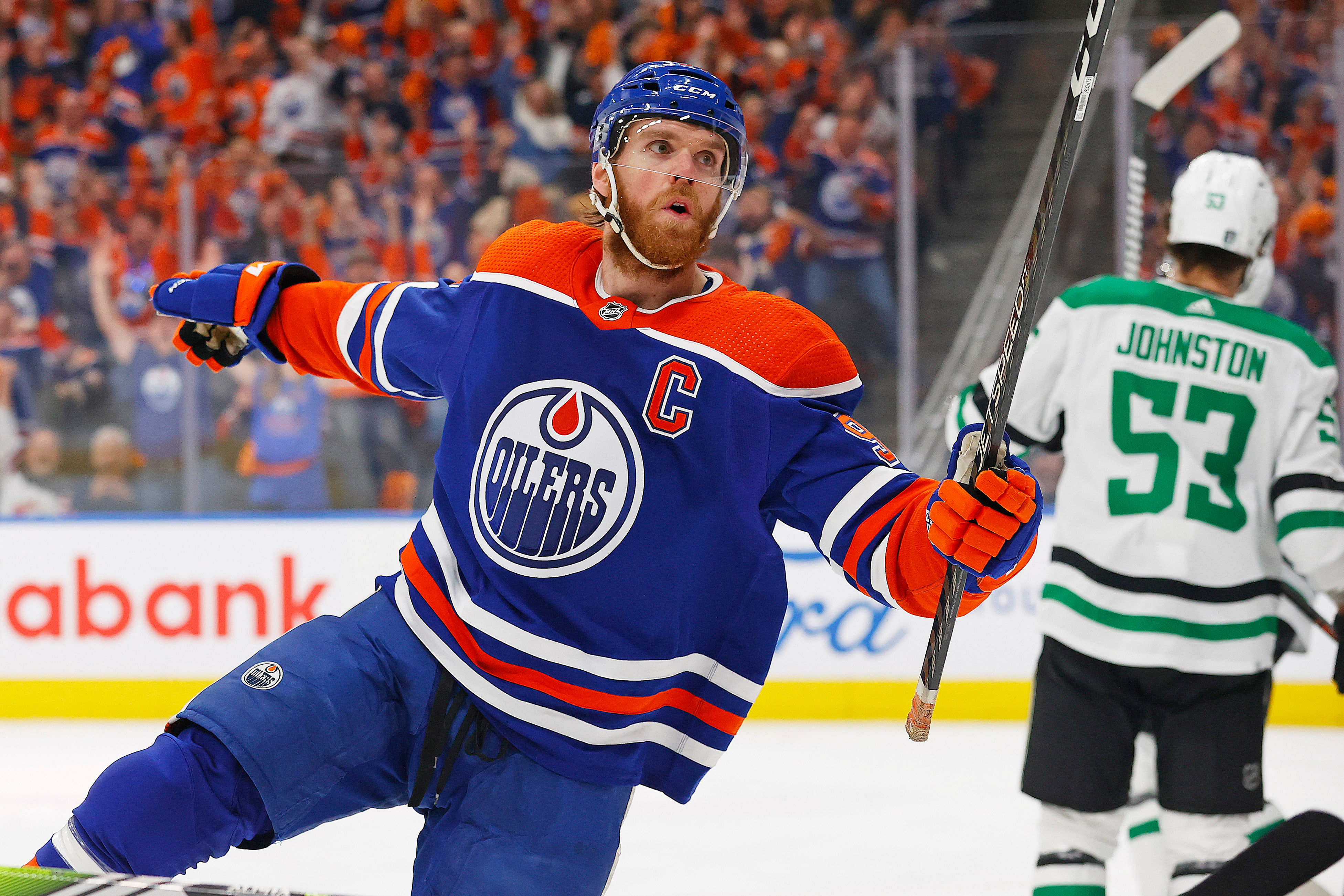 NHL: Stanley Cup Playoffs-Dallas Stars at Edmonton Oilers