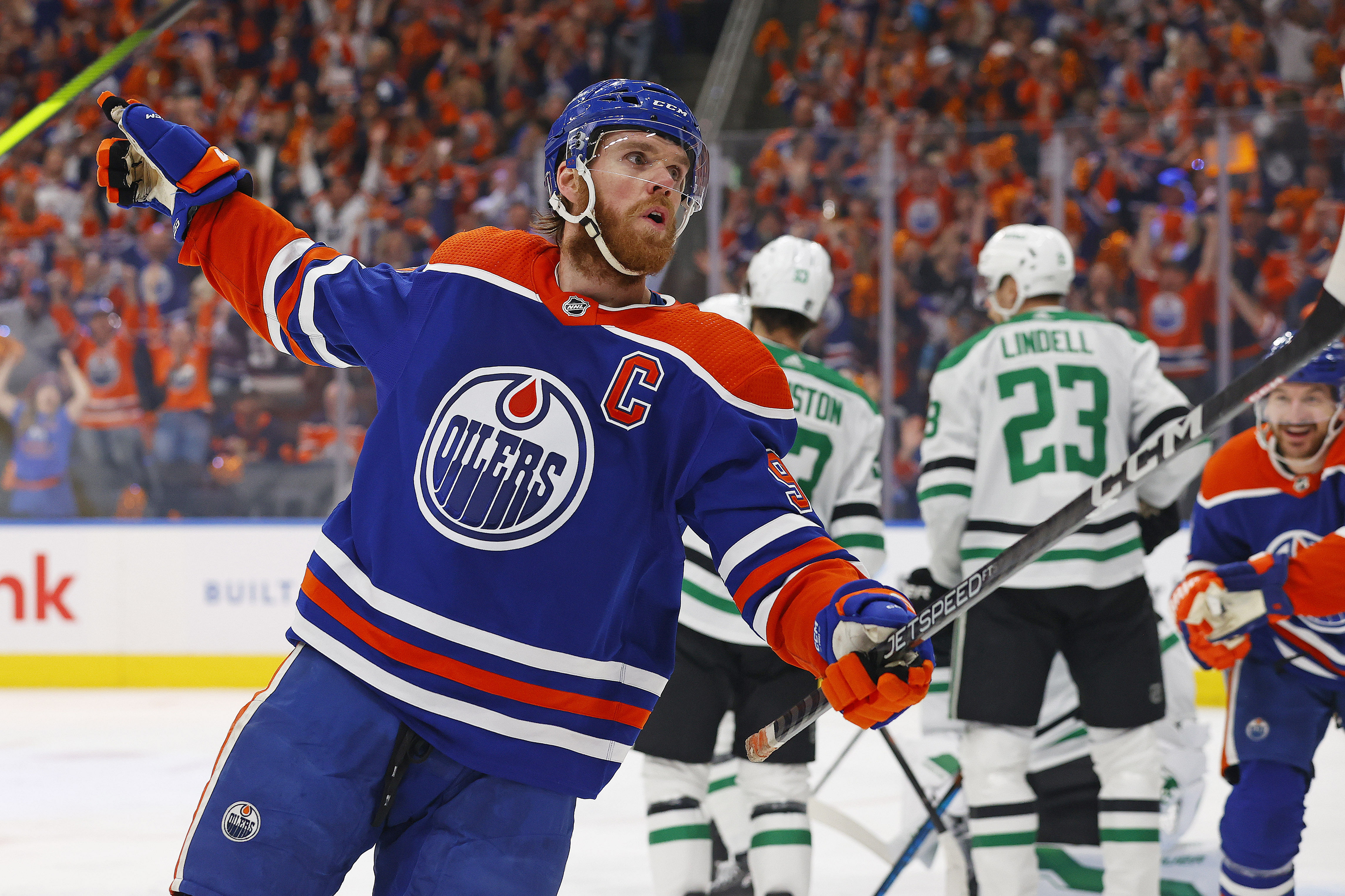 NHL: Stanley Cup Playoffs-Dallas Stars at Edmonton Oilers