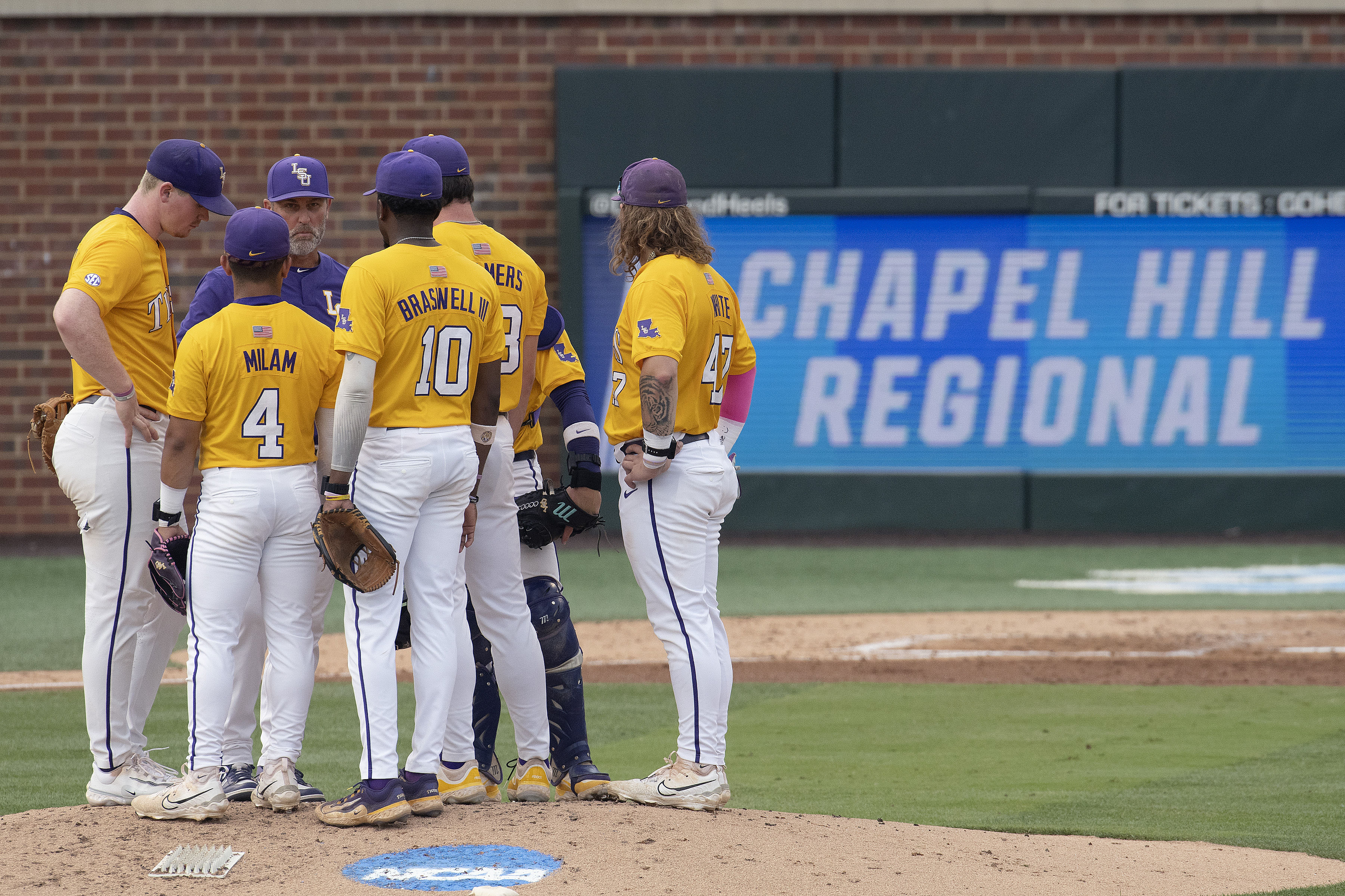 NCAA Baseball: Chapel Hill Regional-Louisiana State vs North Carolina