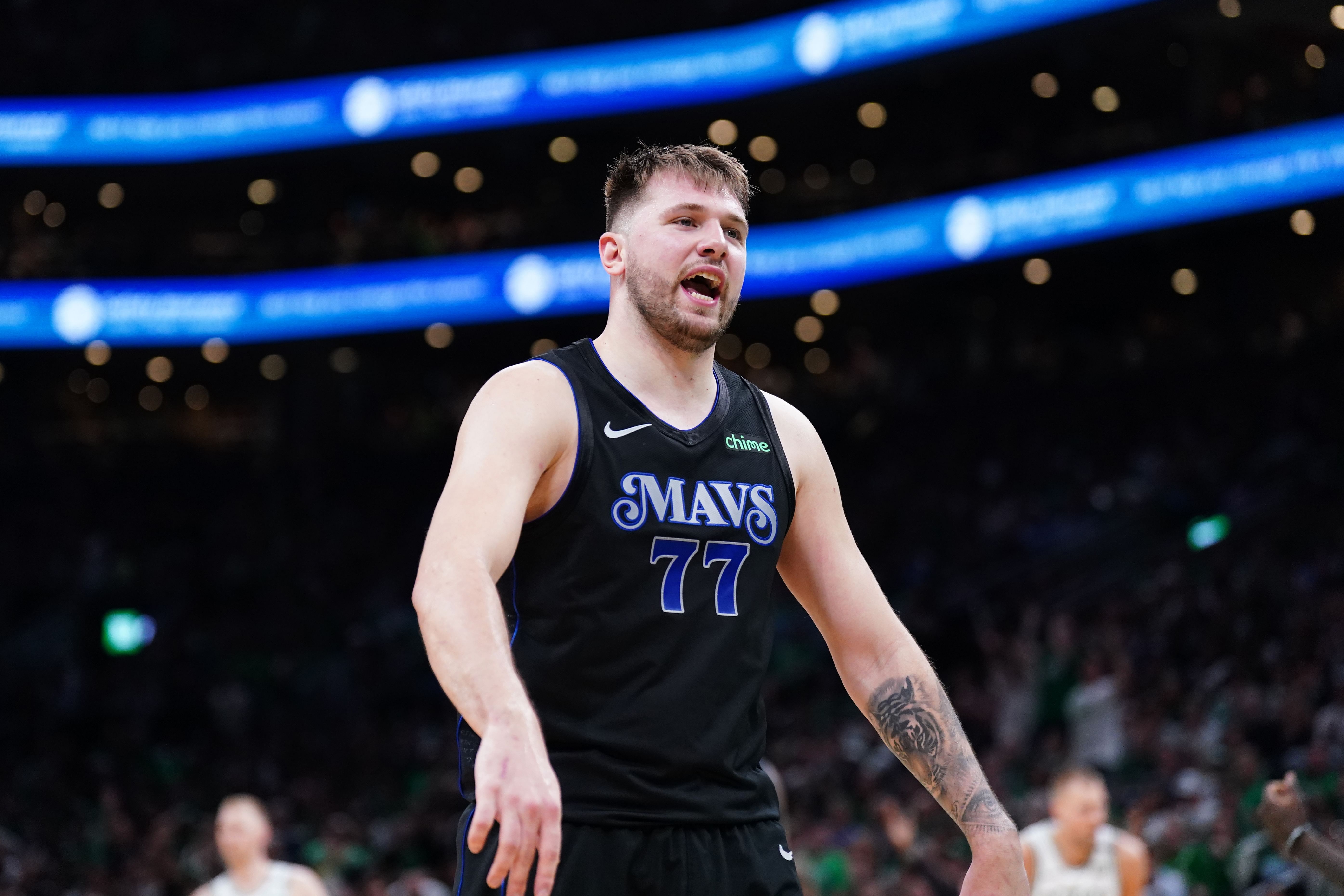 Doncic at Boston Celtics&#039; TD Garden for Game 1 of the NBA Finals