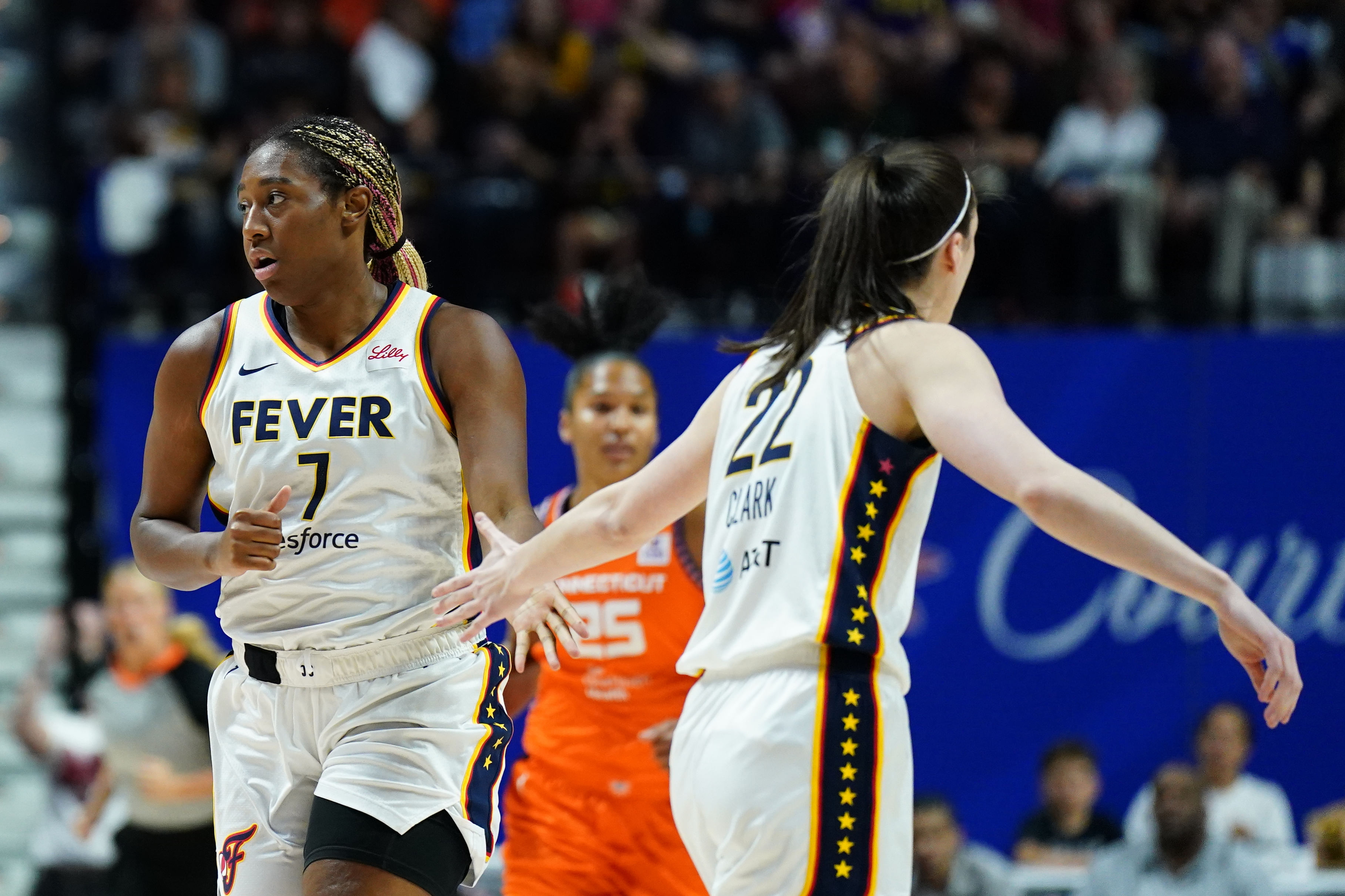 Caitlin Clark and Aliyah Boston get new nicknames after Fever&#039;s win.