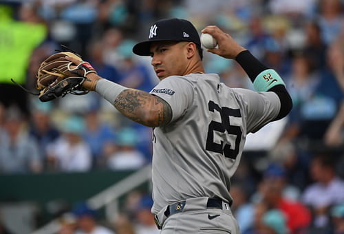 Gleyber Torres might be traded (Imagn)