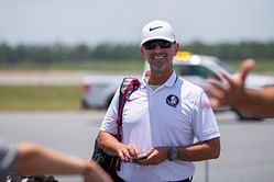 “You can feel the energy” - FSU baseball HC Link Jarrett pumped up after Noles' practice day at 2024 College World Series