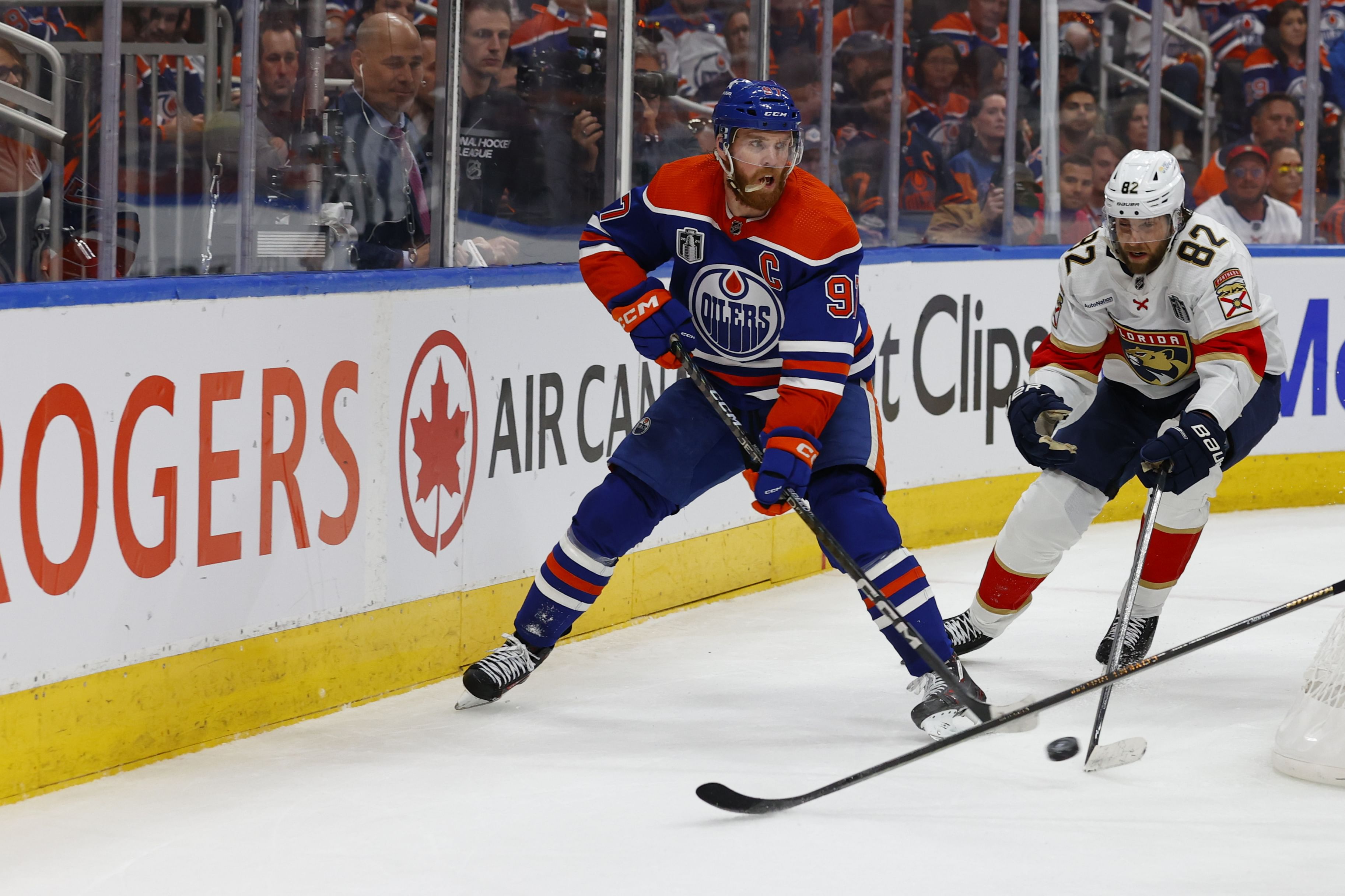 NHL: Stanley Cup Final-Florida Panthers at Edmonton Oilers