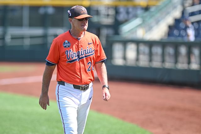 who won the first game of the college baseball world series