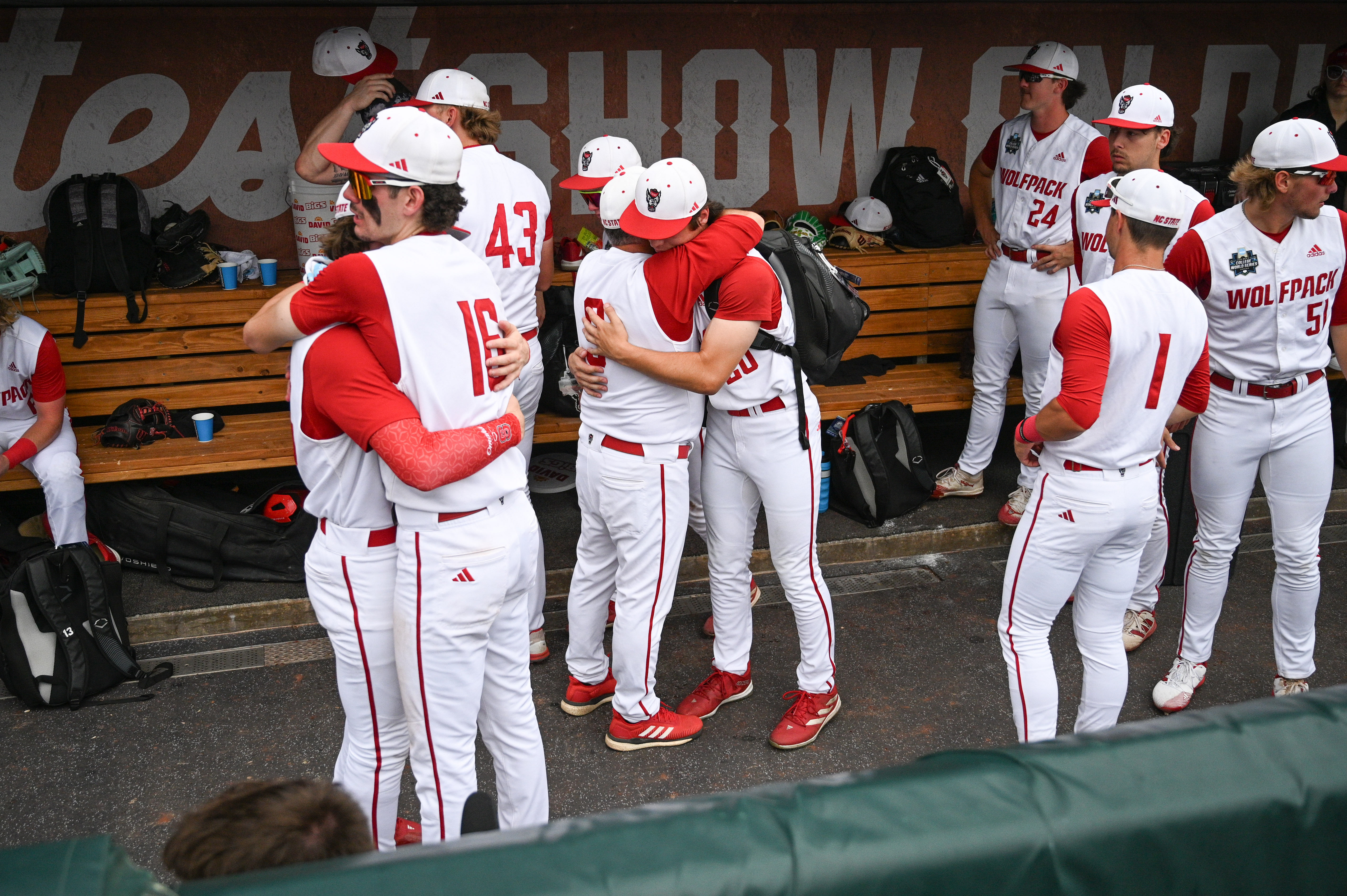 The NC State Wolfpack endured a difficult College World Series this year. (Image credit: Imagn)
