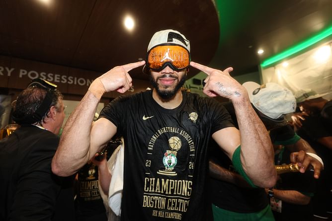 Michael Jordan's daughter showers Jayson Tatum with praise as Celtics clinch NBA title after 16 years