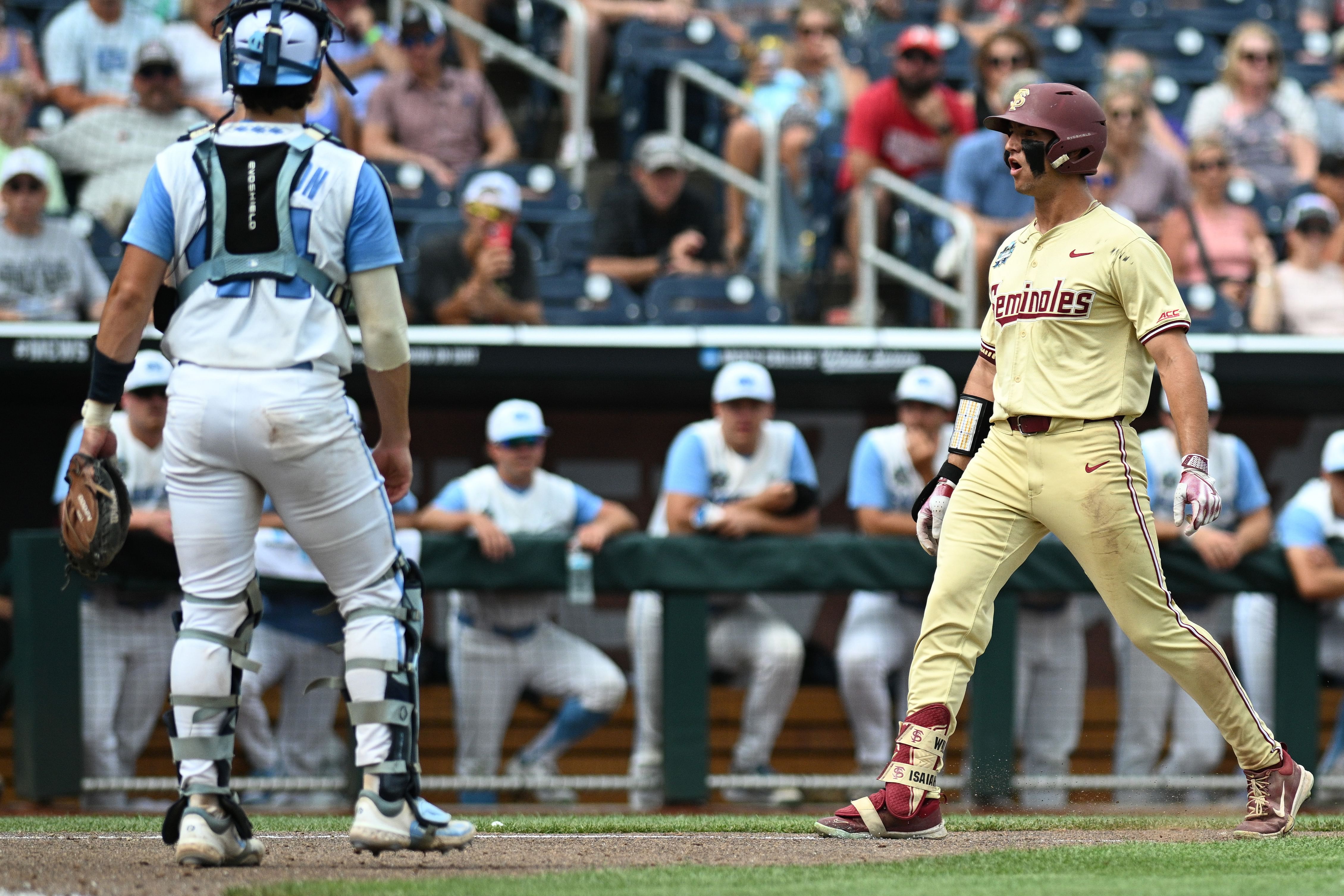 The North Carolina-Florida State clash was the only game that pushed through on Tuesday. The Kentucky-Florida clash later in the night was rescheduled due to rain.