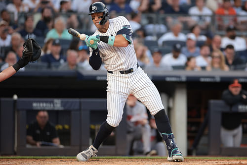 Aaron Judge’s presence in the Yankees’ lineup is irreplaceable, batting .302 with 26 home runs and leading the league in several offensive categories.