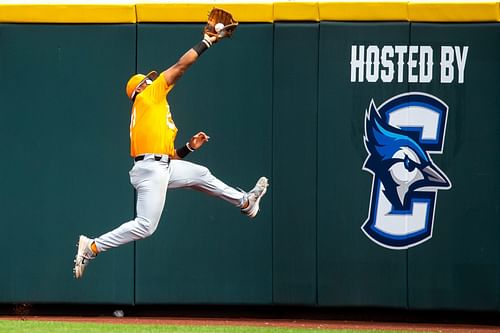 Kavares Tears caught a ball to rob Florida State of a possible extra base hit.