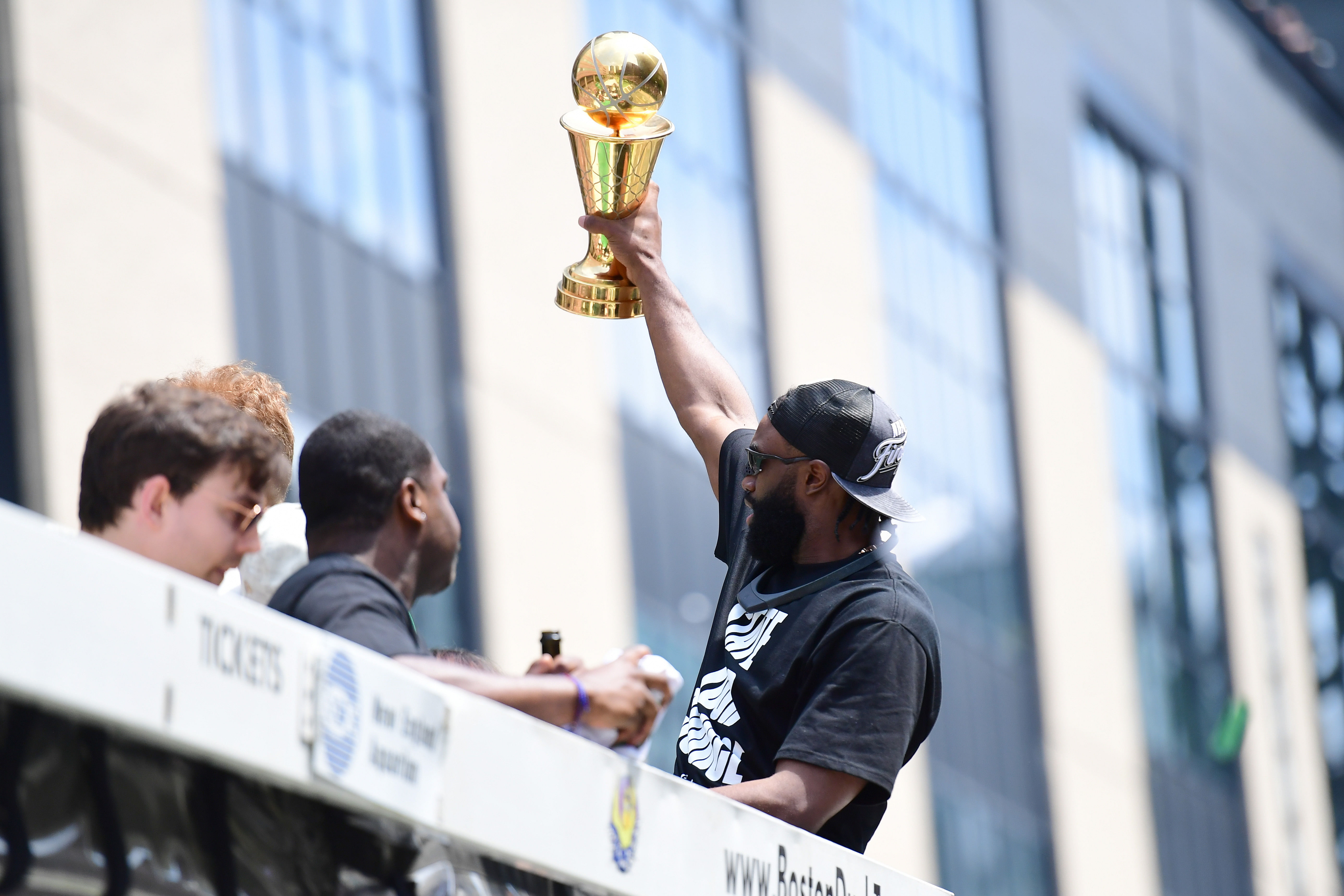 The Boston Celtics are already hoisting championship trophies without LeBron James or Bronny James.