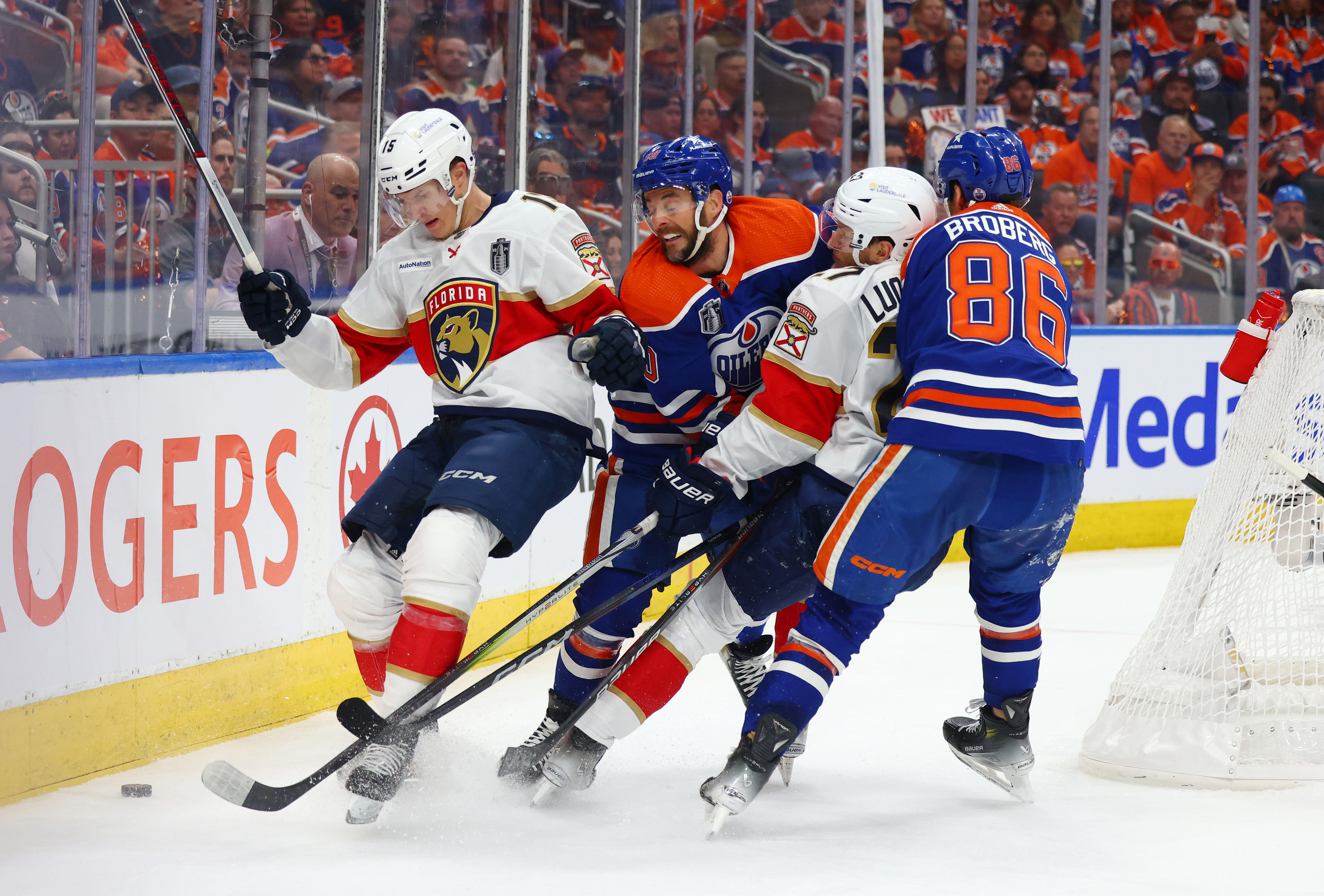 NHL: Stanley Cup Final-Florida Panthers at Edmonton Oilers