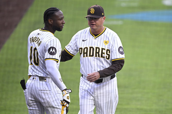 WATCH: Benches clear as Padres and Nationals clash ahead of Jurickson Profar’s first at-bat