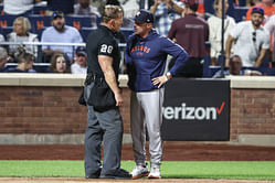 Watch: Astros' Joe Espada gets ejected after arguing balls and strikes with umpire in the seventh inning of game vs. Mets