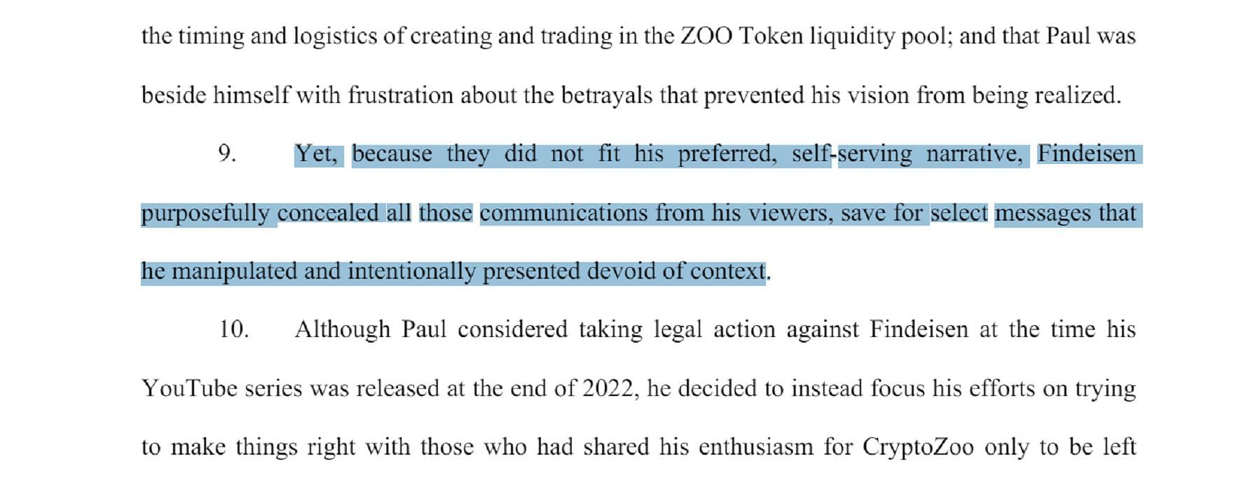 Logan&#039;s legal team alleges that Coffeezilla had concealed information (Image via US Courts Document)