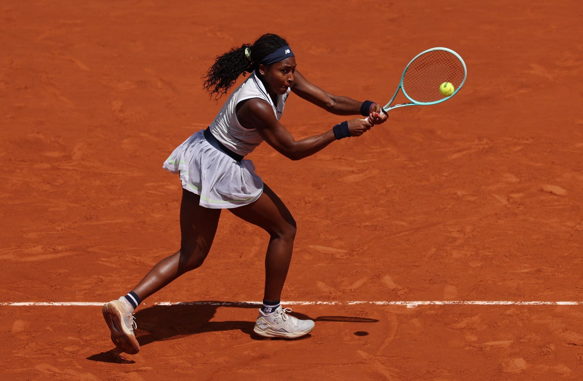 Coco Gauff at the 2024 French Open. (Photo: Getty)