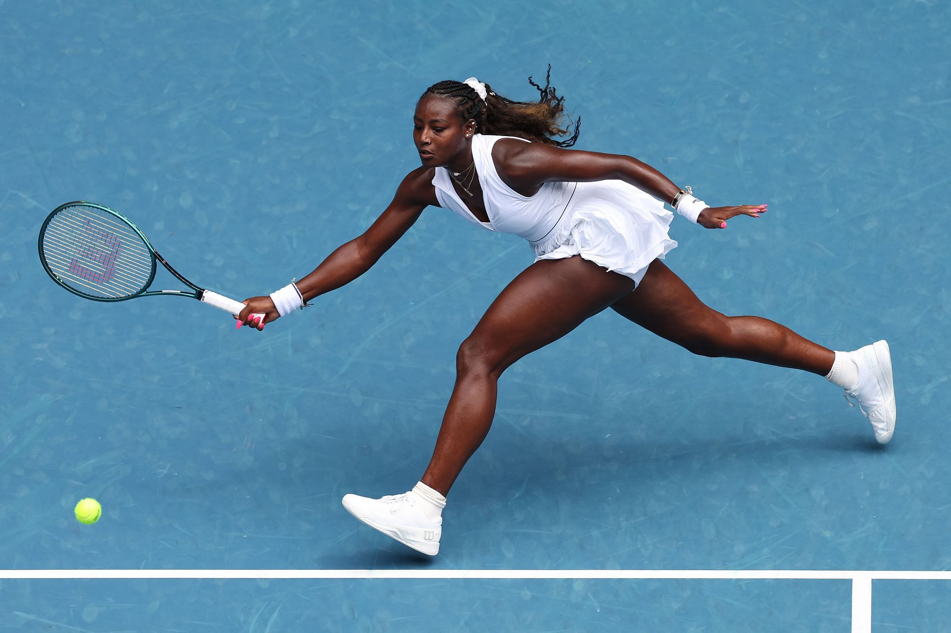 Alycia Parks at the 2024 Australian Open. (Photo: Getty)