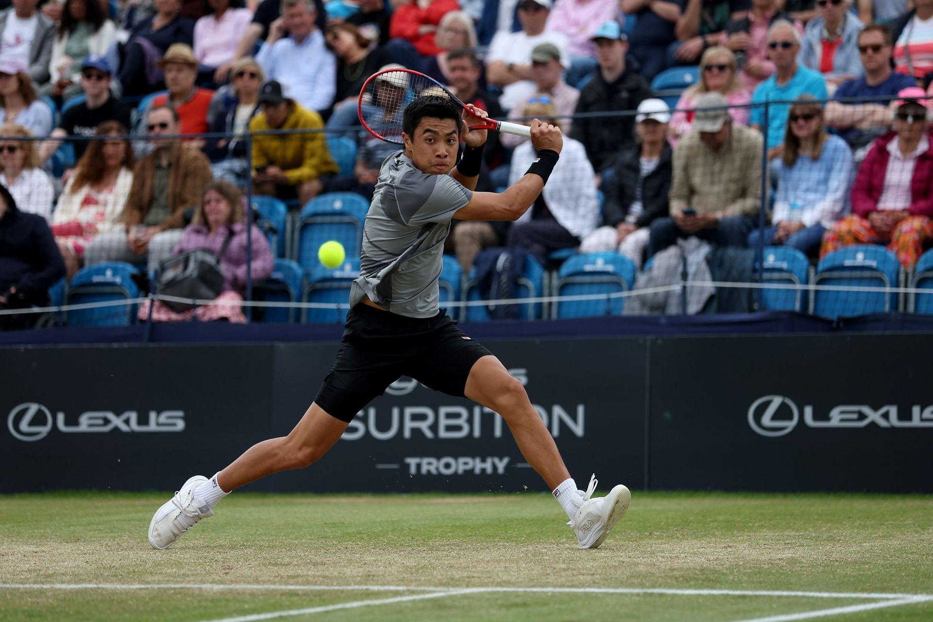 Brandon Nakashima at the 2024 Surbiton Trophy. (Photo: Getty)