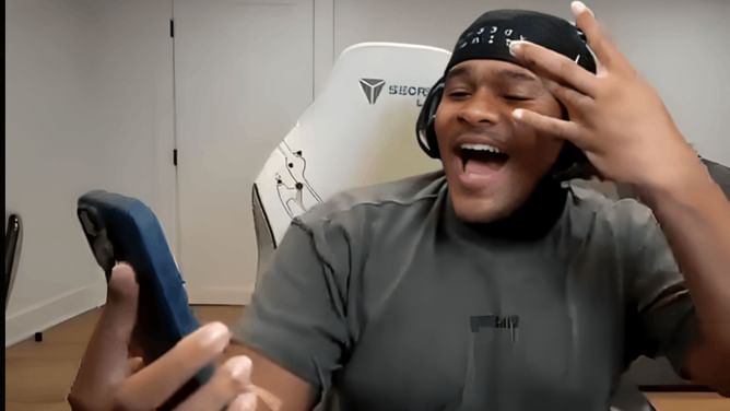 "My braider has a crush on you!": Fanum receives a video call from North West on stream