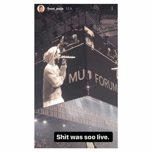 James Harden's girlfriend Paije Speights was enjoying the time at Kendrick Lamar's "The Pop Out" (Image: Paije Speights/IG)