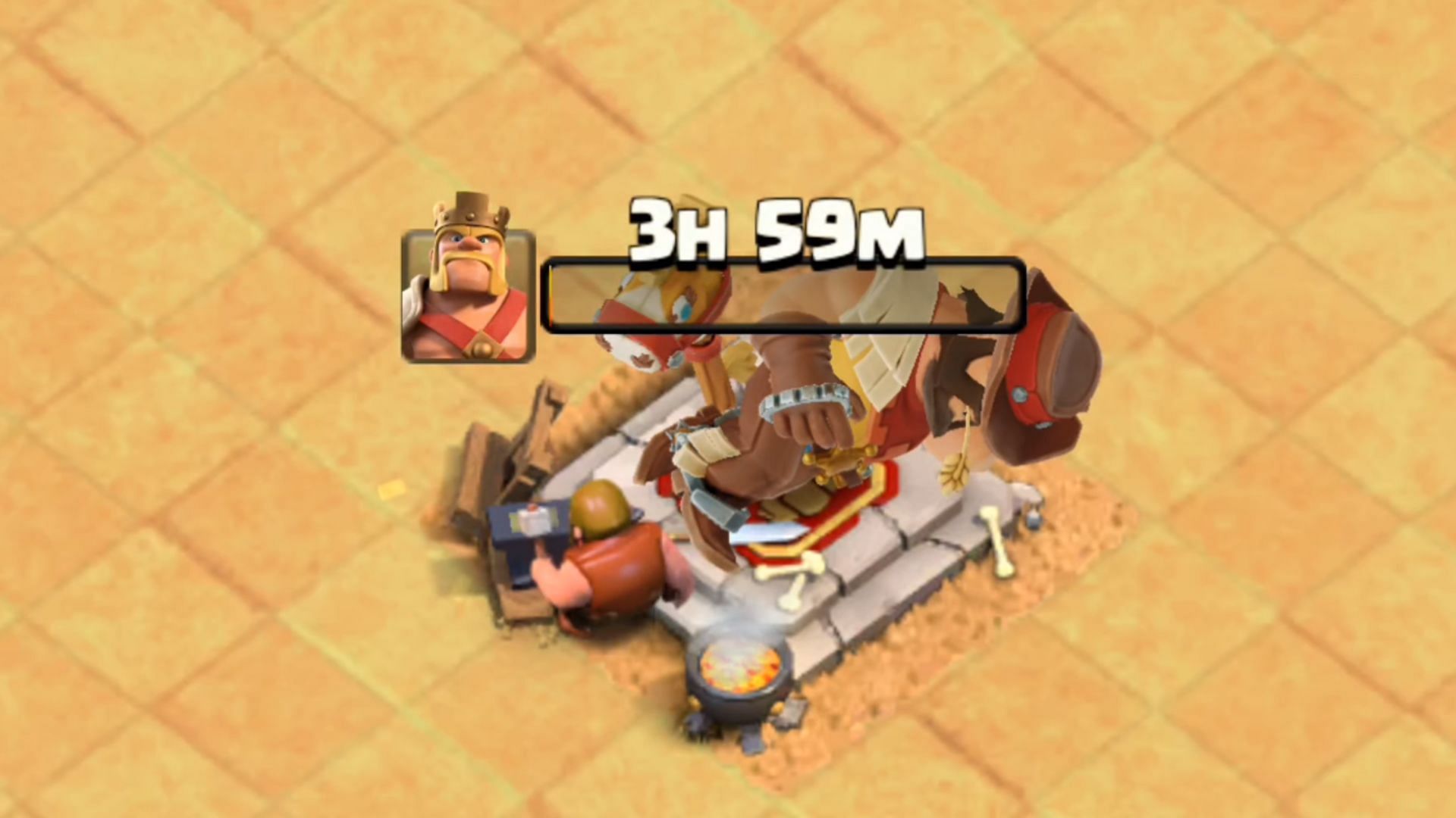 Barbarian King recovering (Image via Supercell)