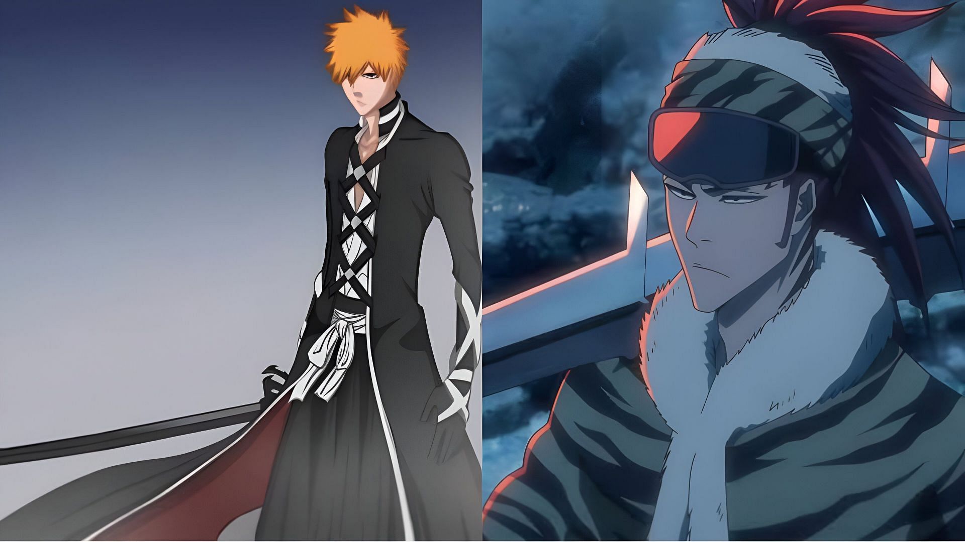 Tensa Zangetsu (left) and S&oacute;&oacute; Zabimaru (left) as seen in the anime (Image via Studio Pierrot)