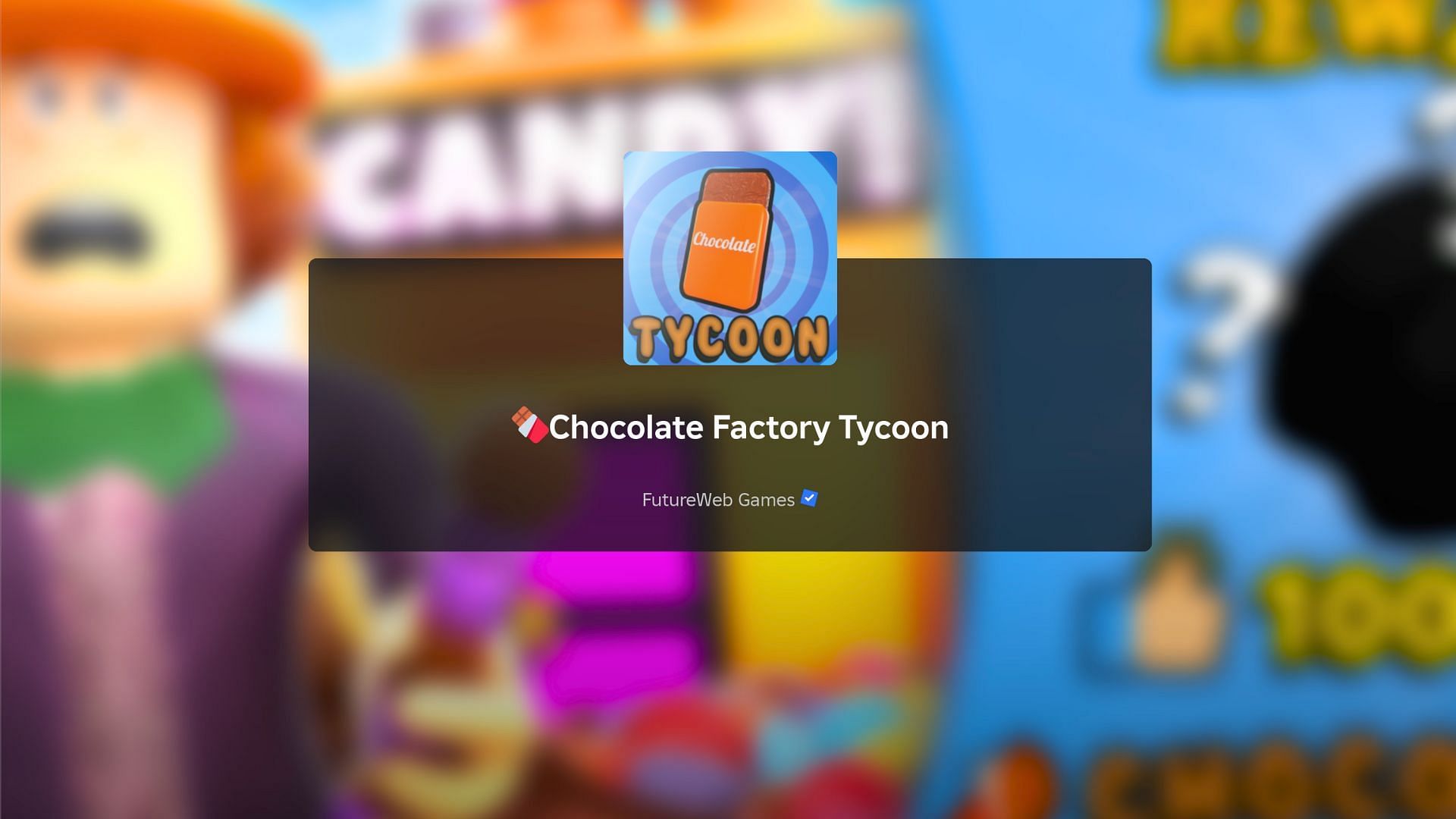 Start building your chocolate factory (Image via Roblox)