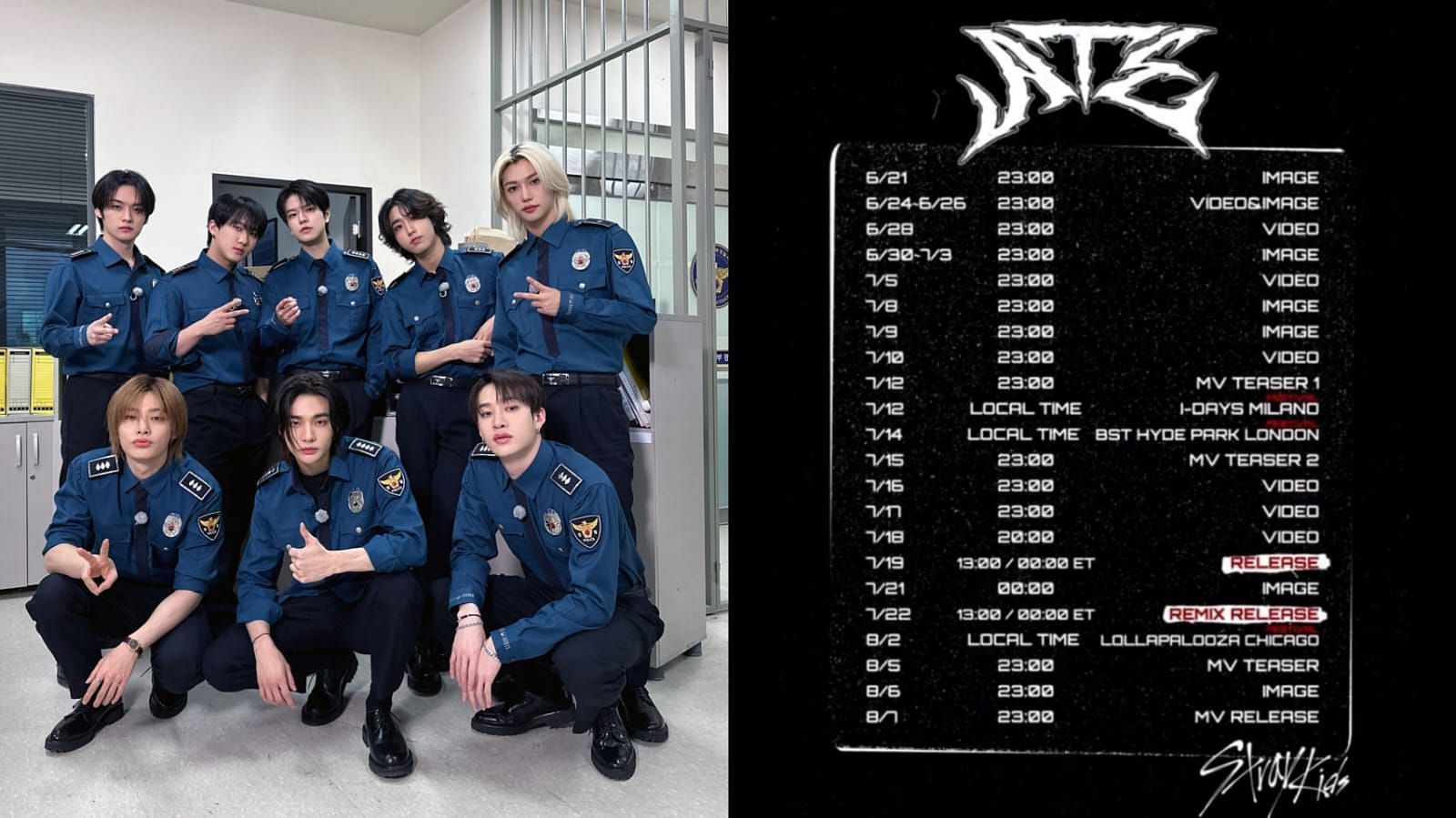 Stray Kids&rsquo; drops official timetable for their upcoming album release, ATE (Image via Stray_kids/X)