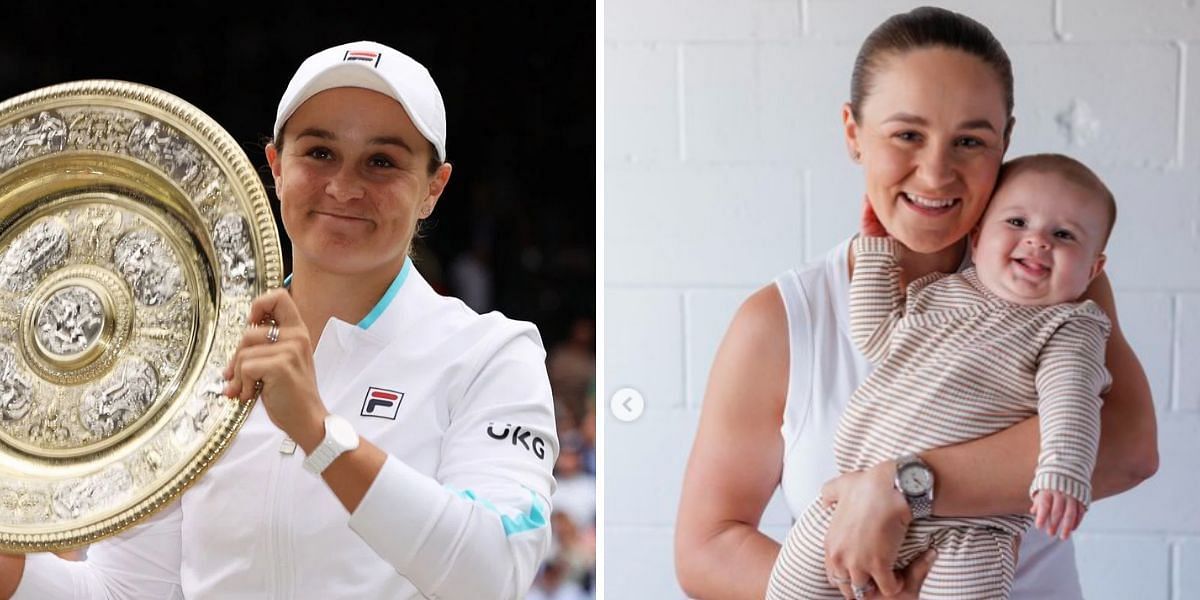  Images: Getty (L), @Ashbarty on Instagram (R)