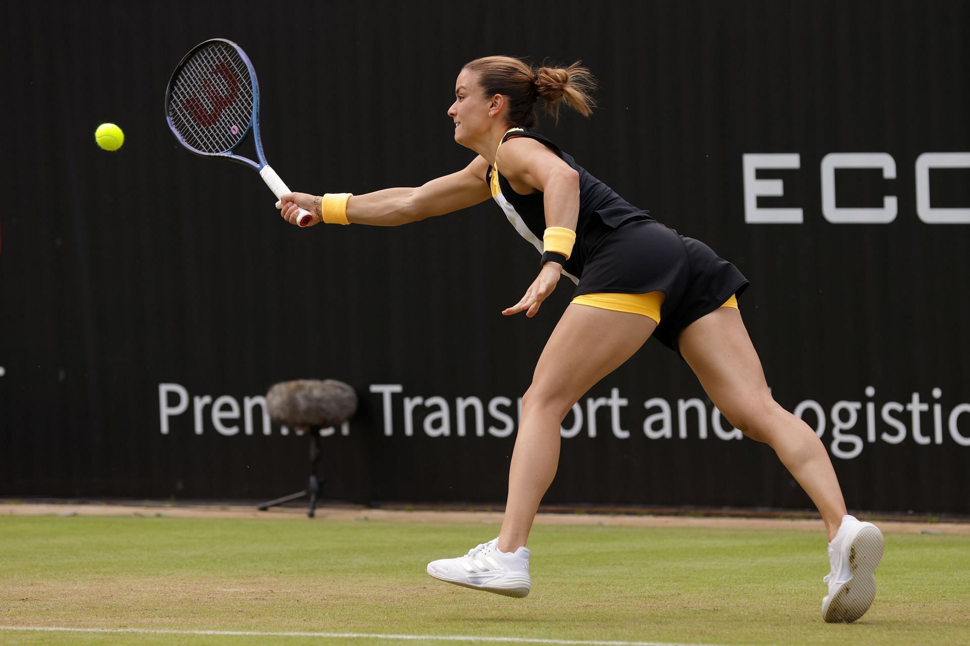 Maria Sakkari in action at the ecotrans Ladies Open (Source: Getty)