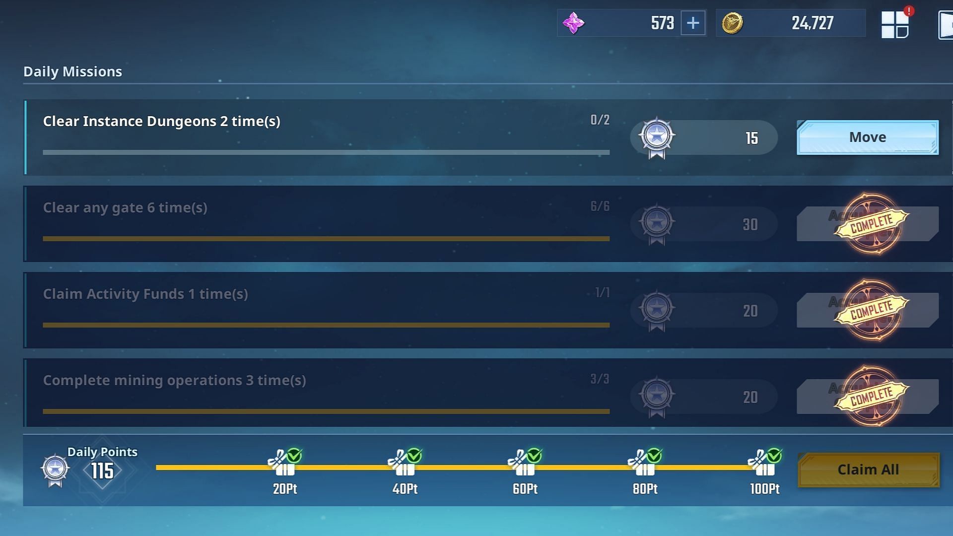 Complete all daily and weekly missions before they reset. (Image via Netmarble)