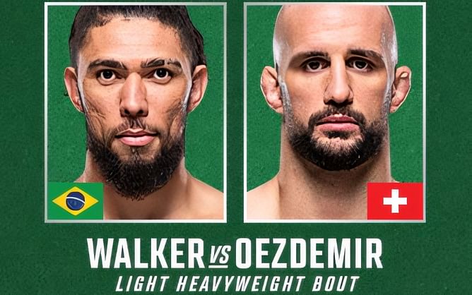 UFC Saudi Arabia: Johnny Walker vs. Volkan Oezdemir: Live round-by-round updates