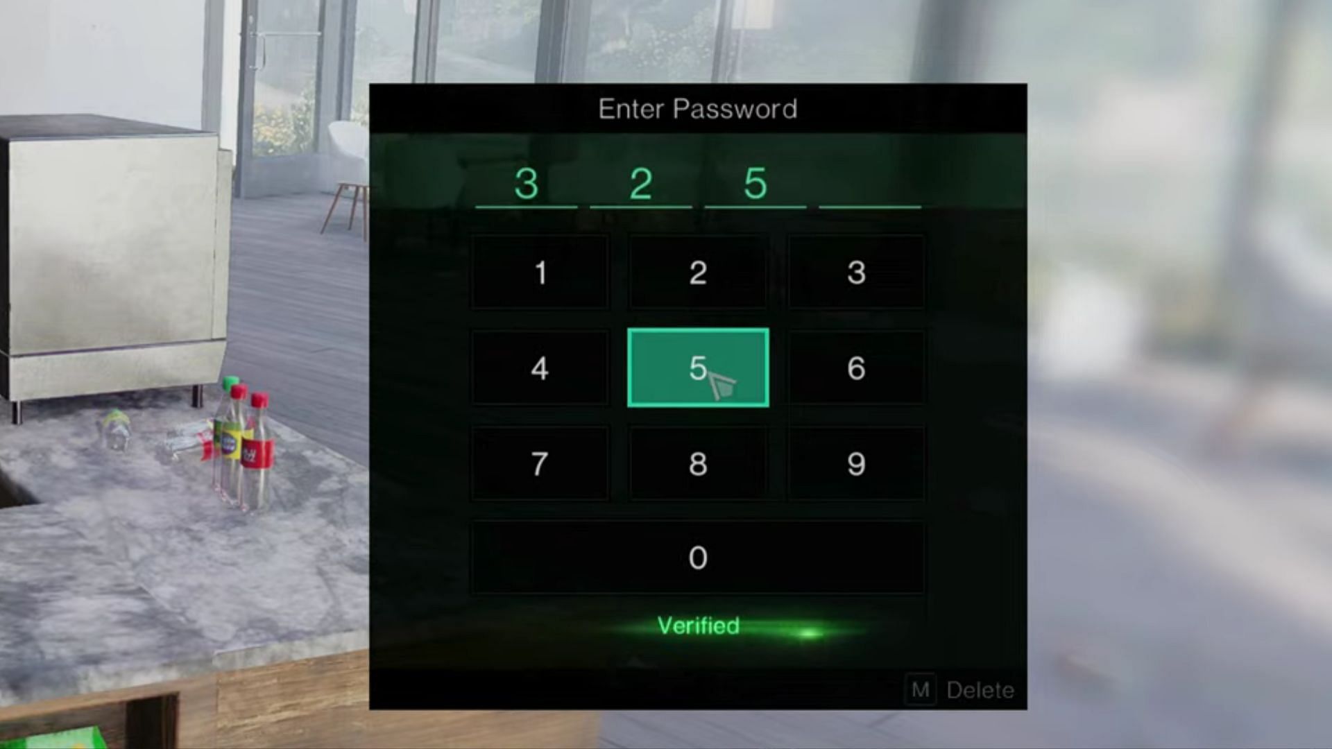 The passcode to the High Banks safe is 325 (Image via NetEase Games)