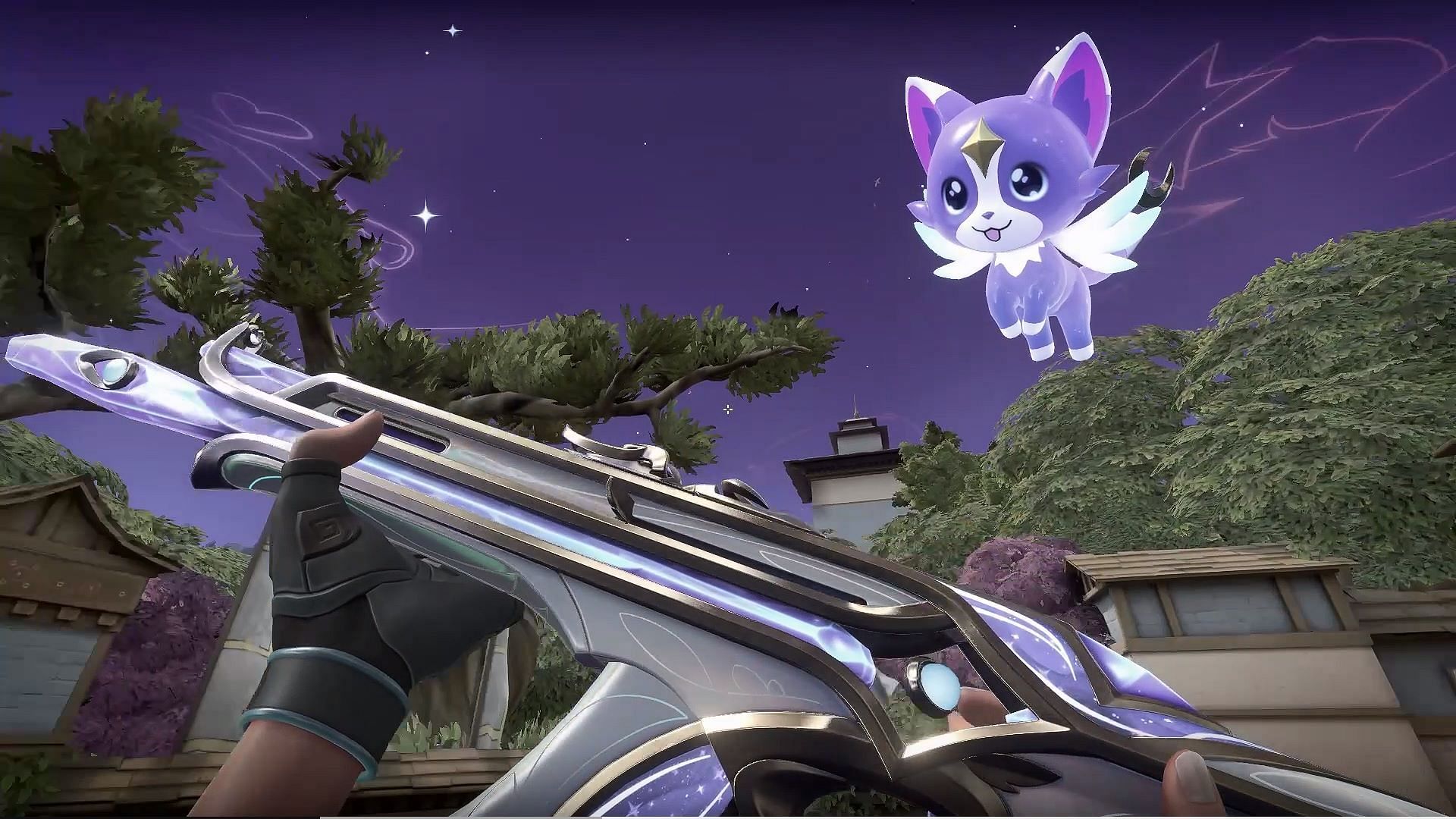 Evori Dreamwings Vandal with the Lunari familiar (Image via Riot Games)