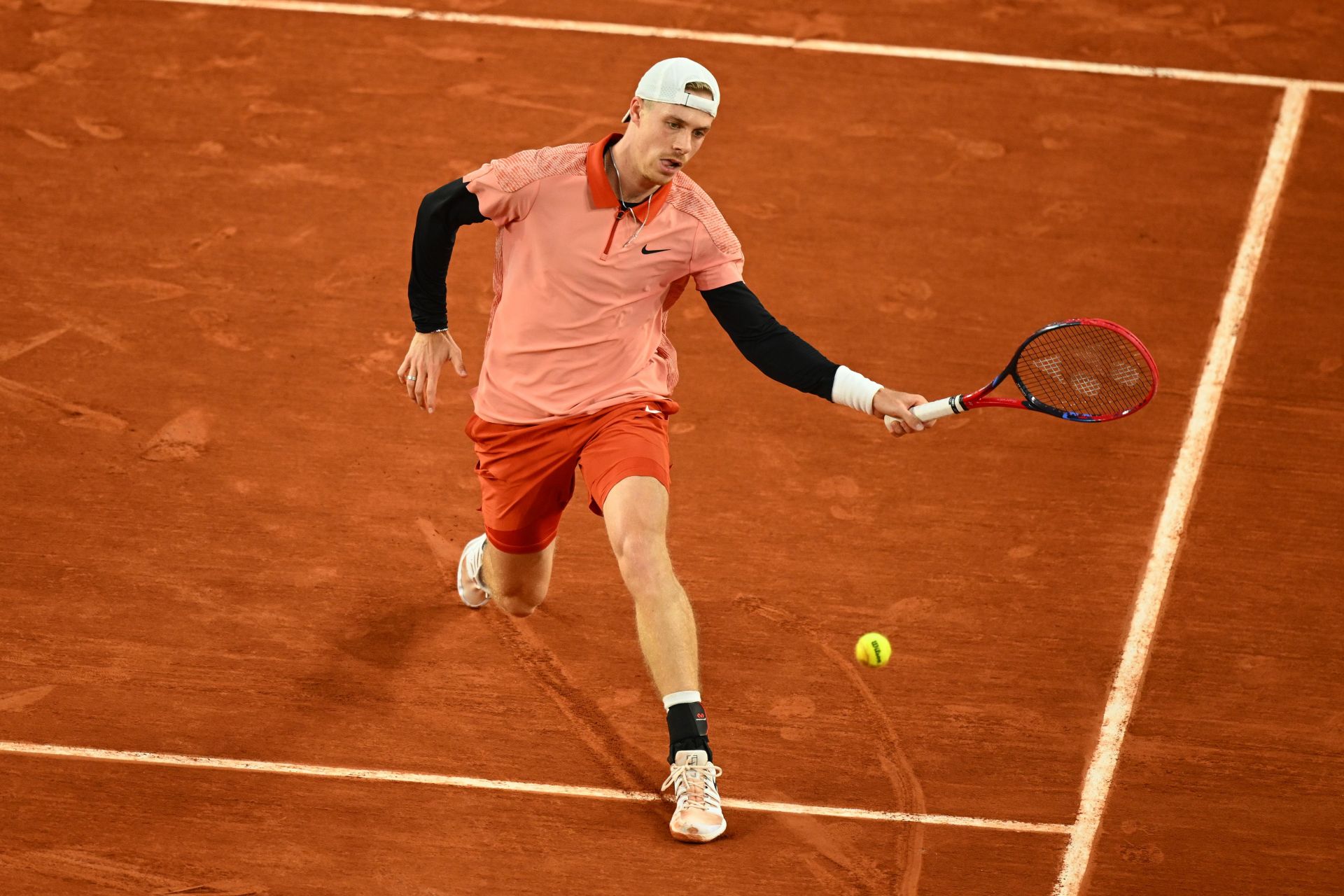 Denis Shapovalov at the 2024 French Open. (Photo: Getty)