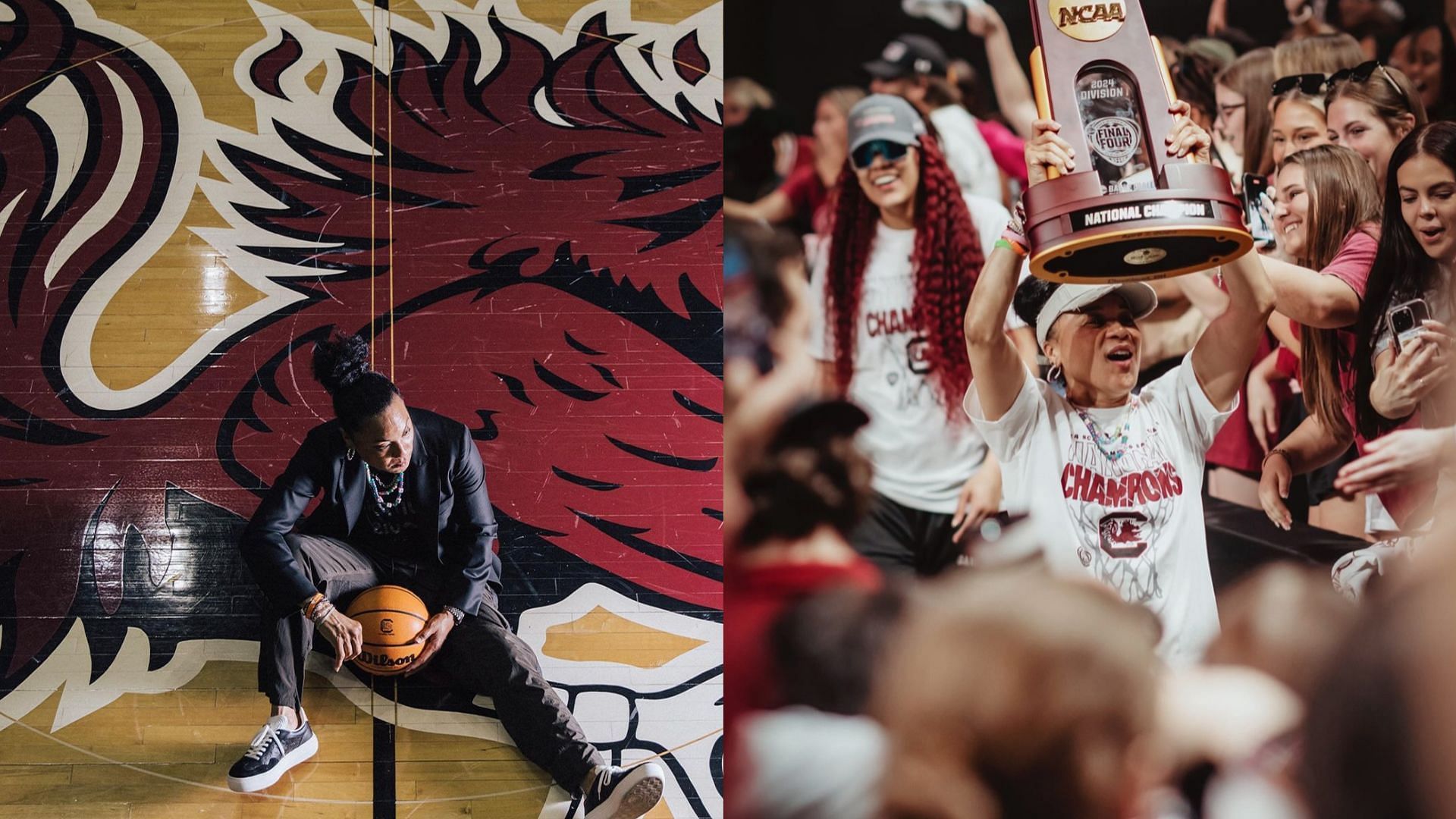 South Carolina coach Dawn Staley and her Gamecocks team