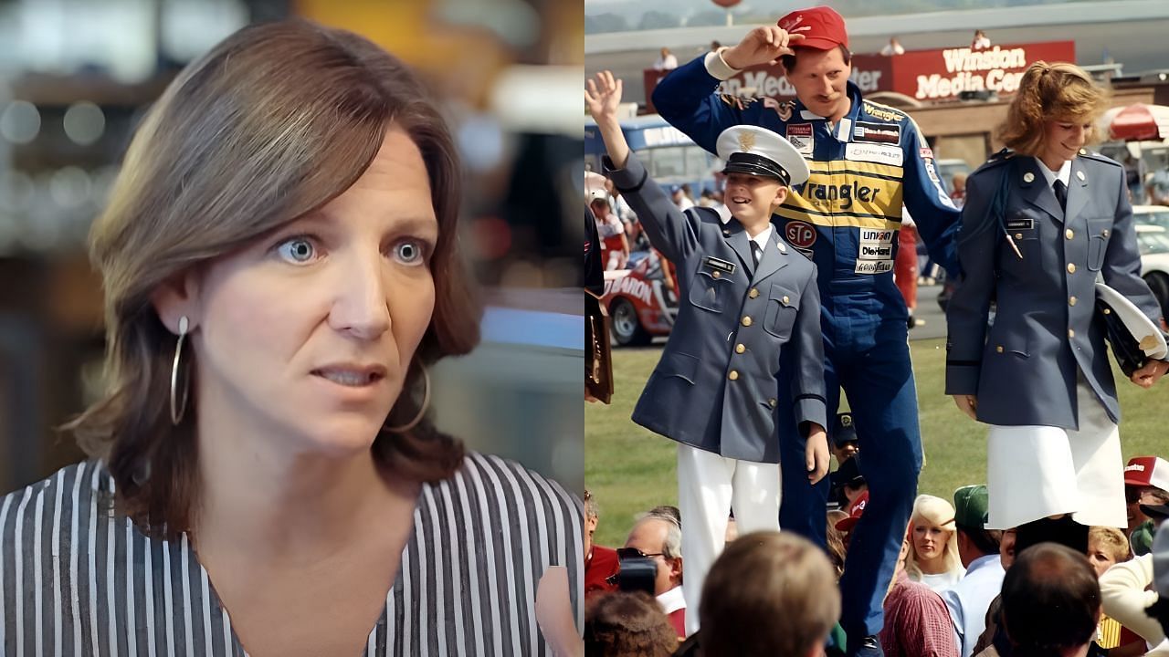 Kelley Earnhardt Miller, co-owner of JR Motorsports talked about her childhood moments with NASCAR legend Dale Earnhardt. (Picture Credits - (L)Motorsports on NBC from YouTube and (R) Kelley Earnhardt
