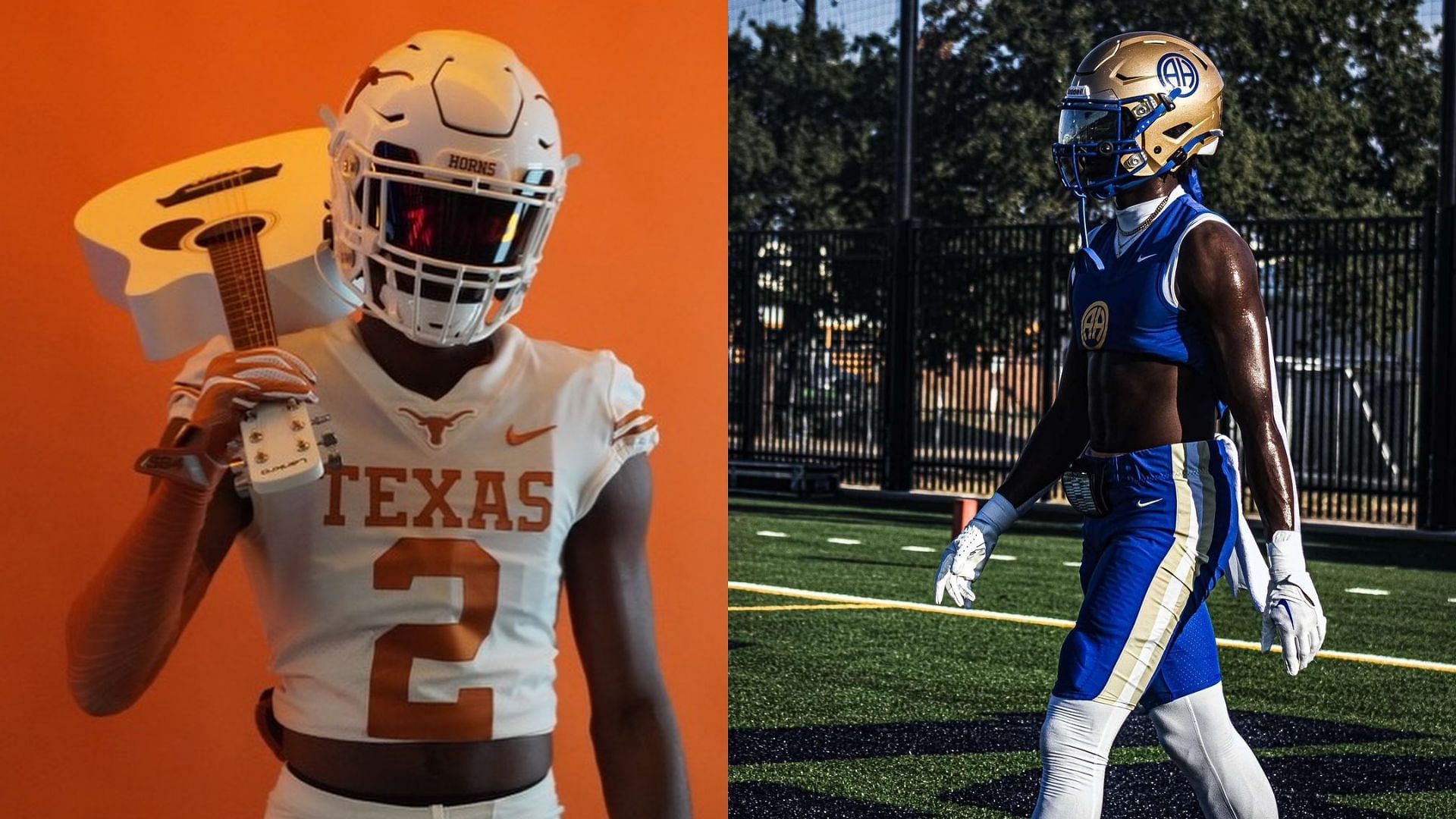 Michael Terry III will officially visit the Texas Longhorns this weekend (Images via Instagram)