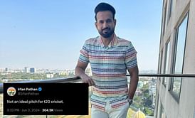 "We need flat wickets in which batters can score and bowlers look like jokers" - Fans react to Irfan Pathan's comments on USA wickets