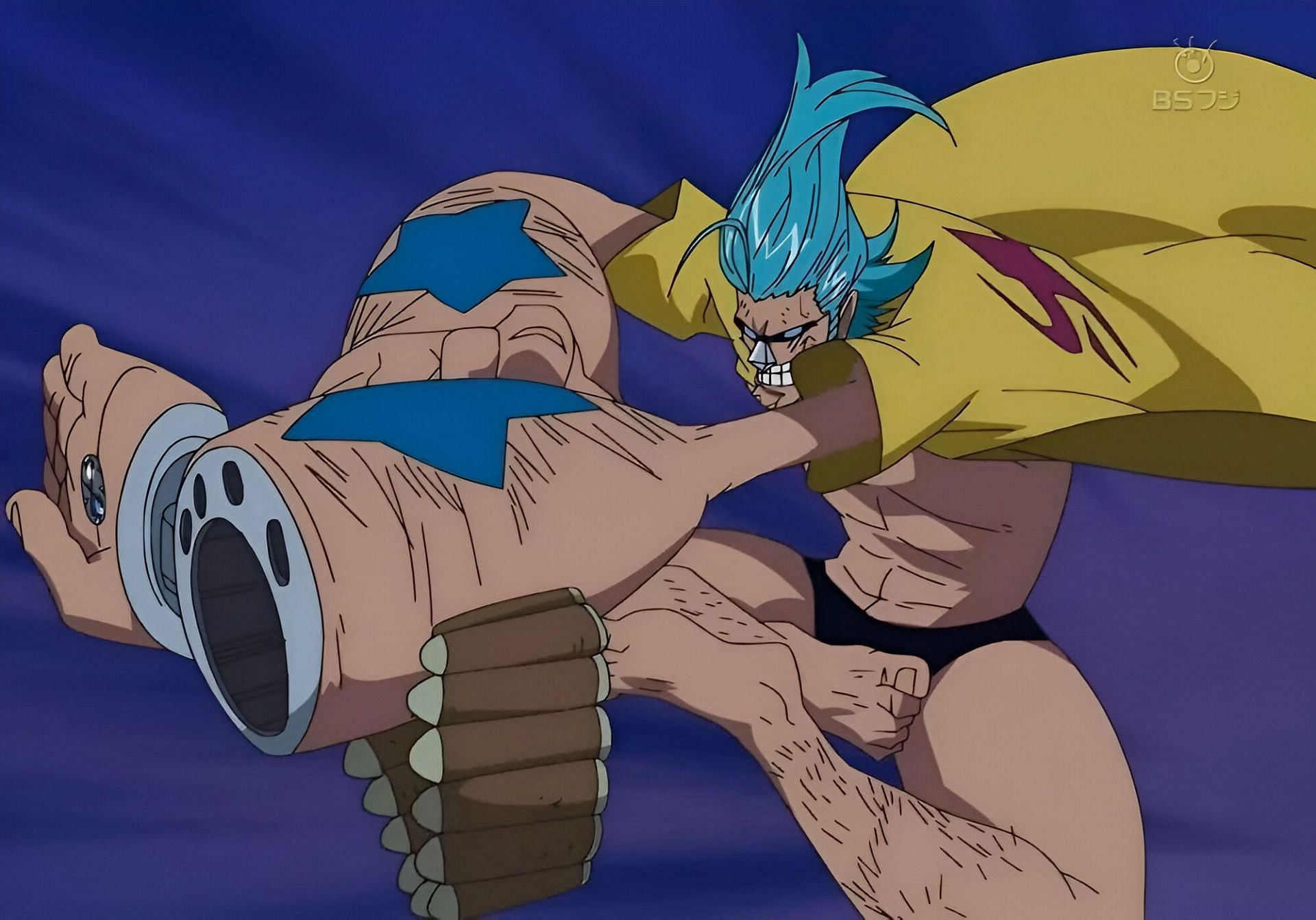 Franky as seen in the anime (Image via Toei Animation)