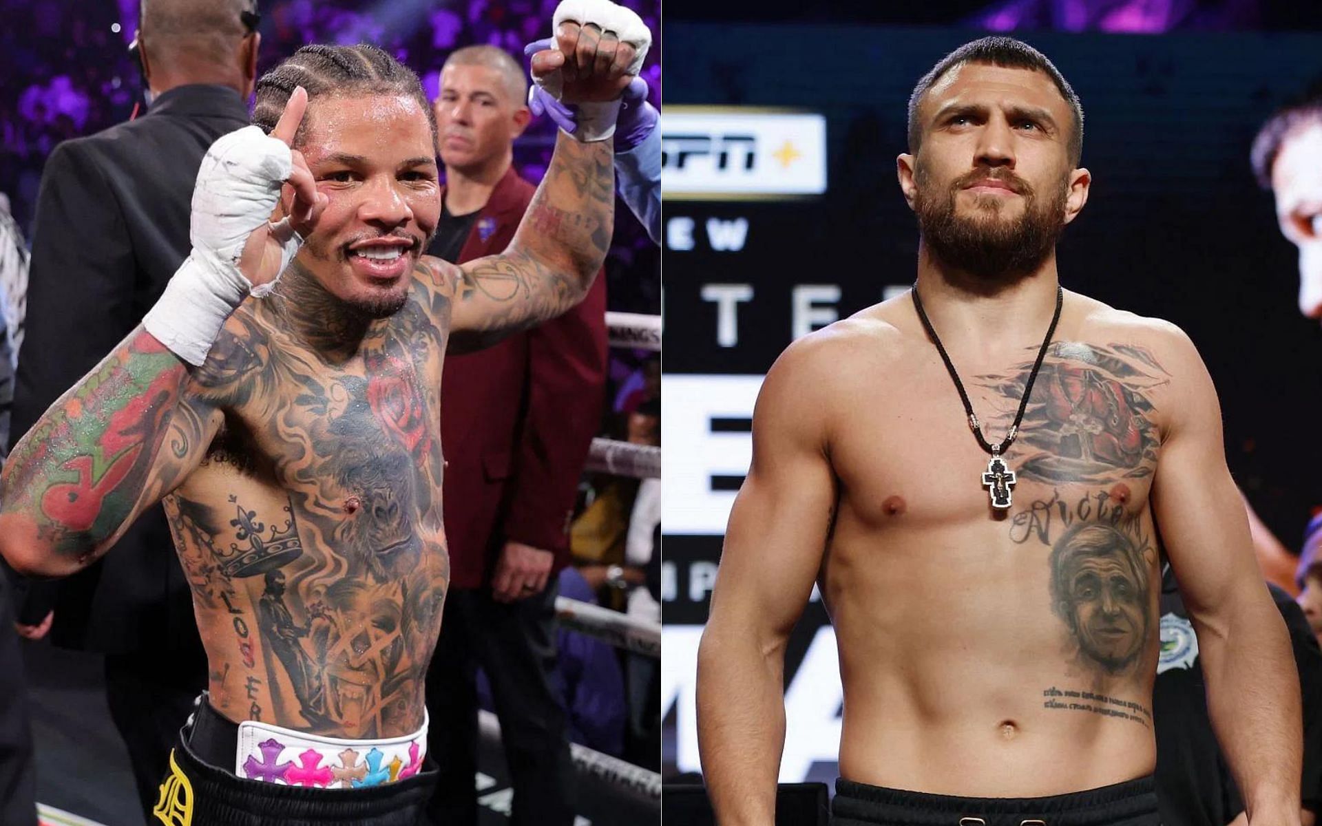 Gervonta Davis (left) and Vasiliy Lomachenko (right) might fight in 2024 [Image credits: Getty]