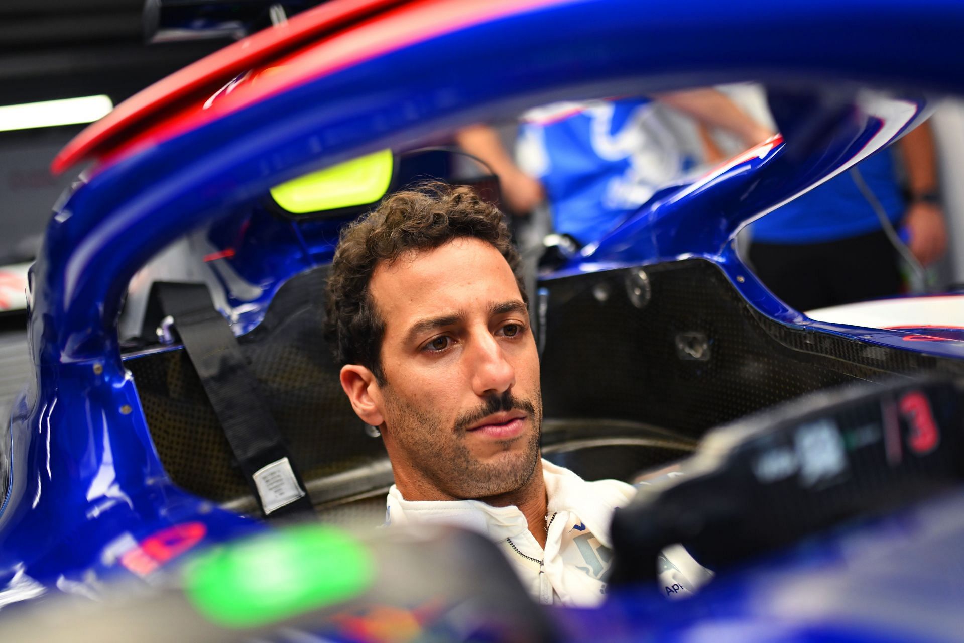 Daniel Ricciardo reacts to Sergio Perez getting a contract extension at ...