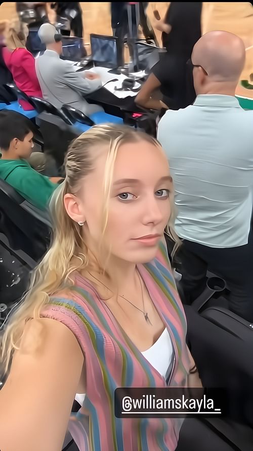 Paige Bueckers' IG story from Mavs vs Celtics Game 2