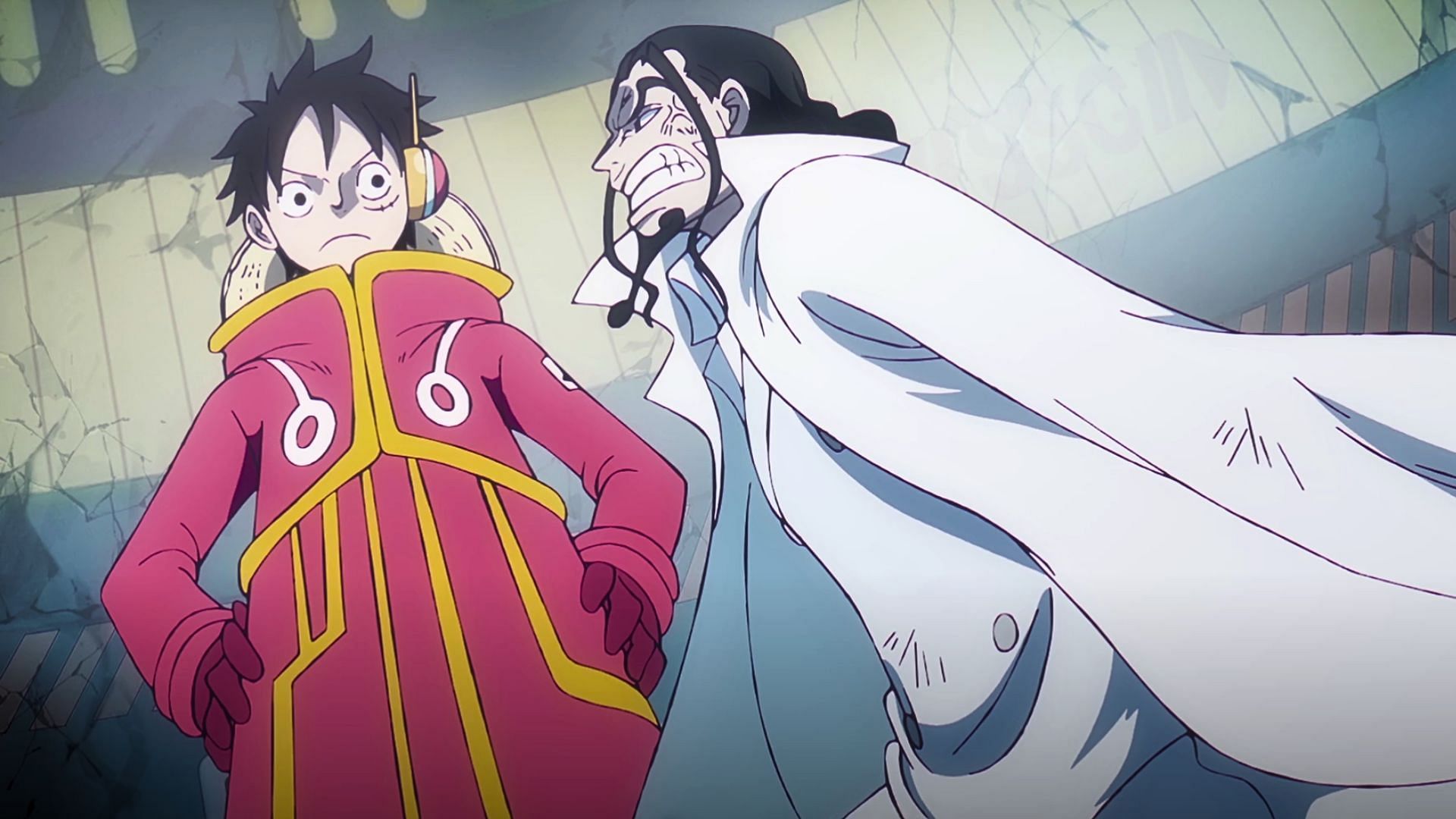 Luffy and Lucci as seen in the One Piece episode 1109 (Image via Toei)