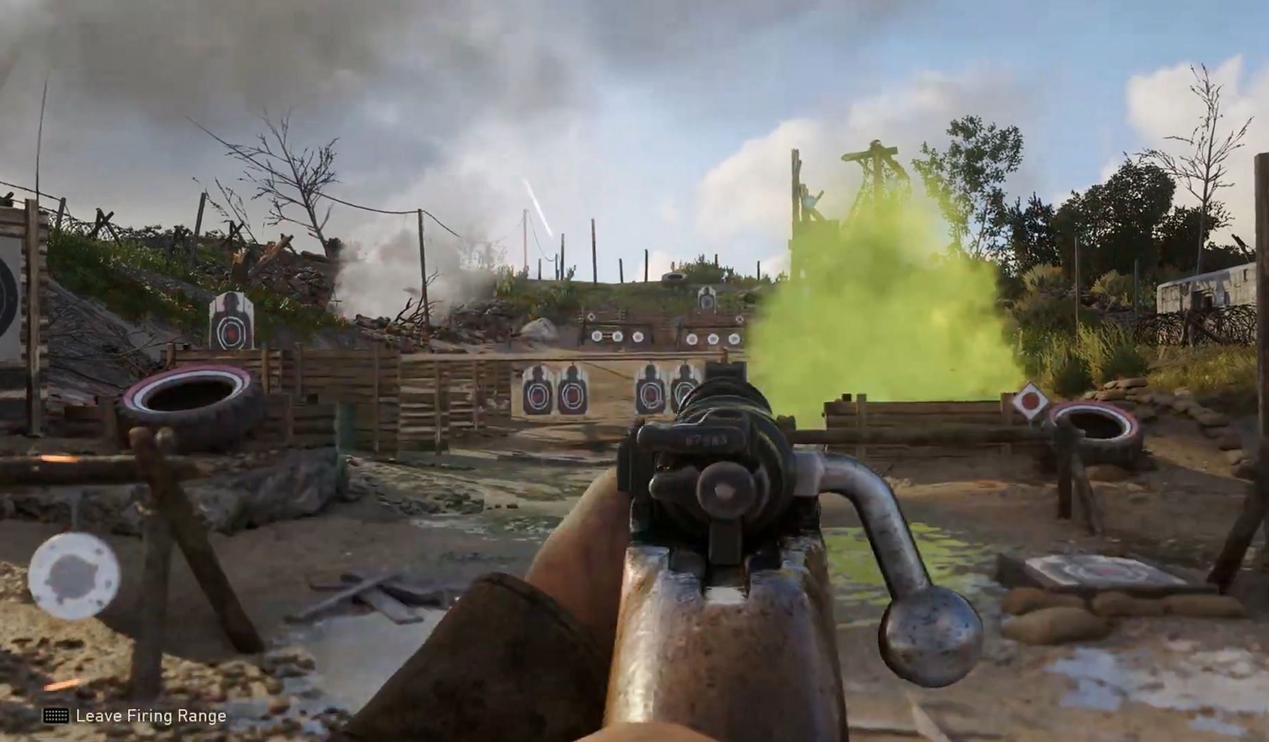 A still from the Firing Range in CoD WWII (Image via Activision)