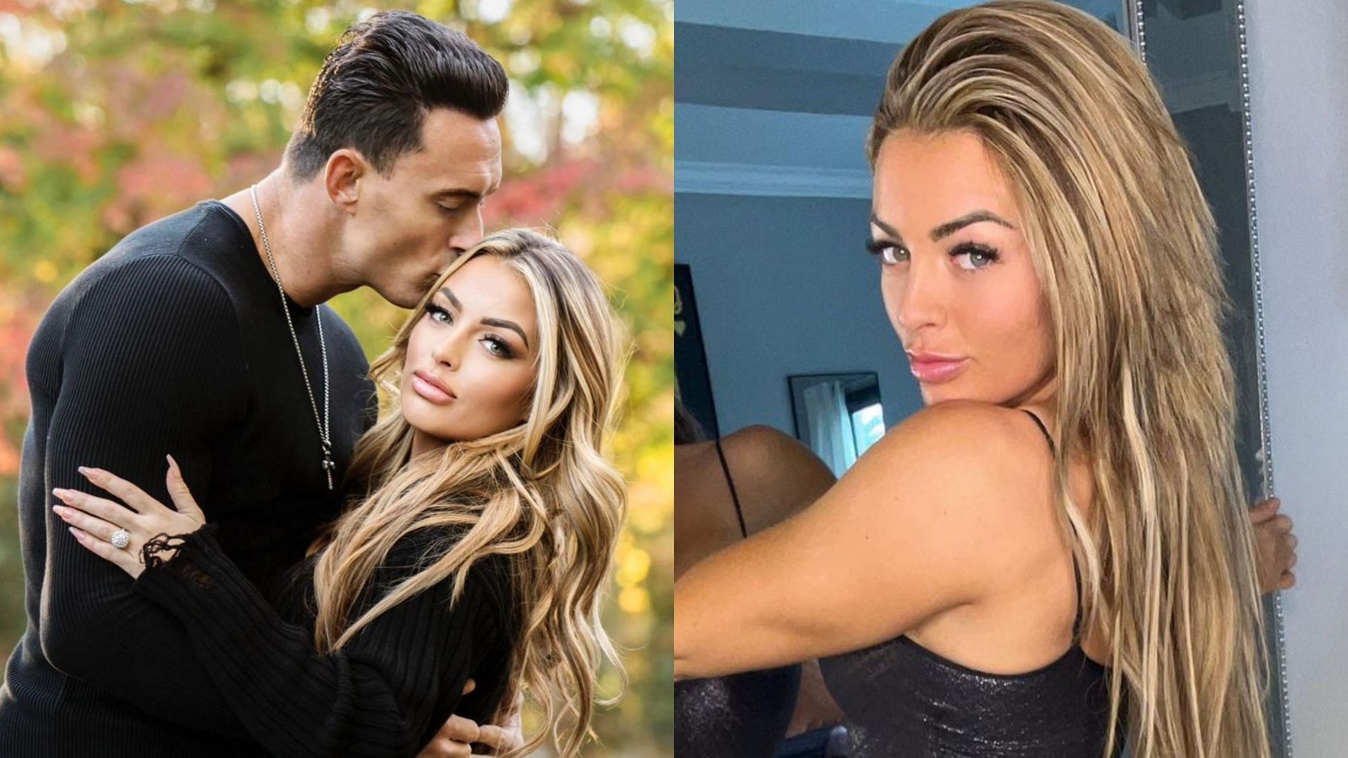 Mandy Rose with her fiance, Tino Sabbatelli (Images credit: Tino Sabbatelli and Mandy Rose
