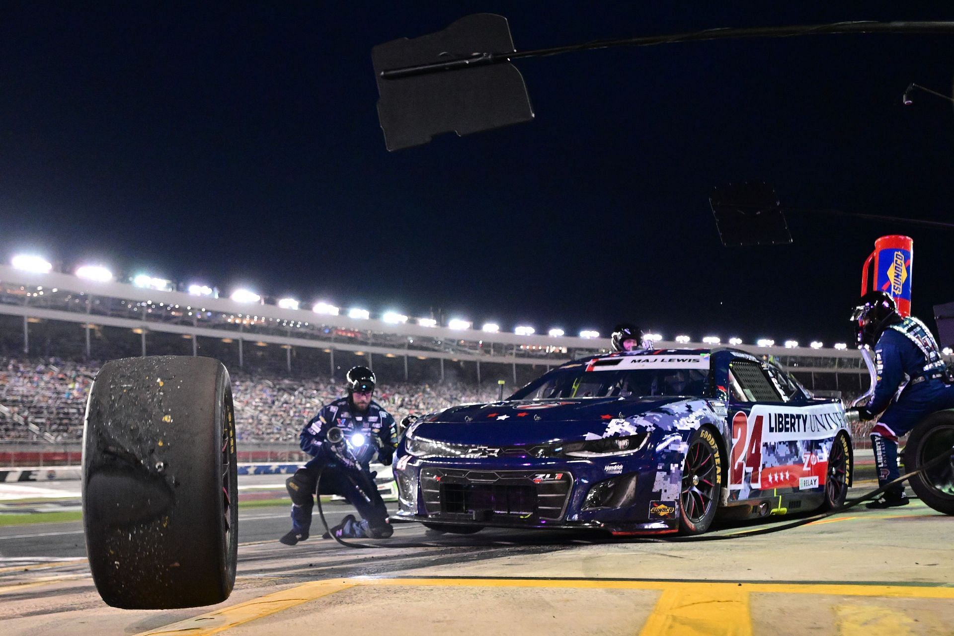 William Byron in the #24 pits during the NASCAR Cup Series Coca-Cola 600 [Image courtesy: Getty Images]