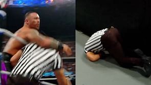 WWE referee gets knocked out during major title match at Clash at the Castle