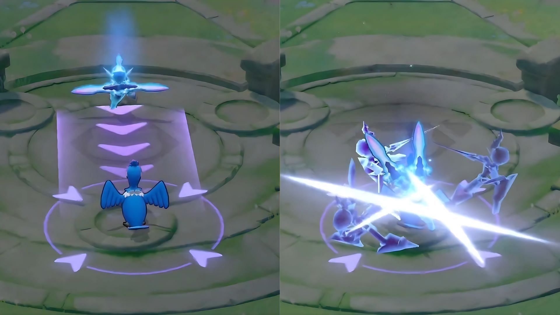 Ceruledge using its Unite Move in the game (Image via The Pokemon Company)